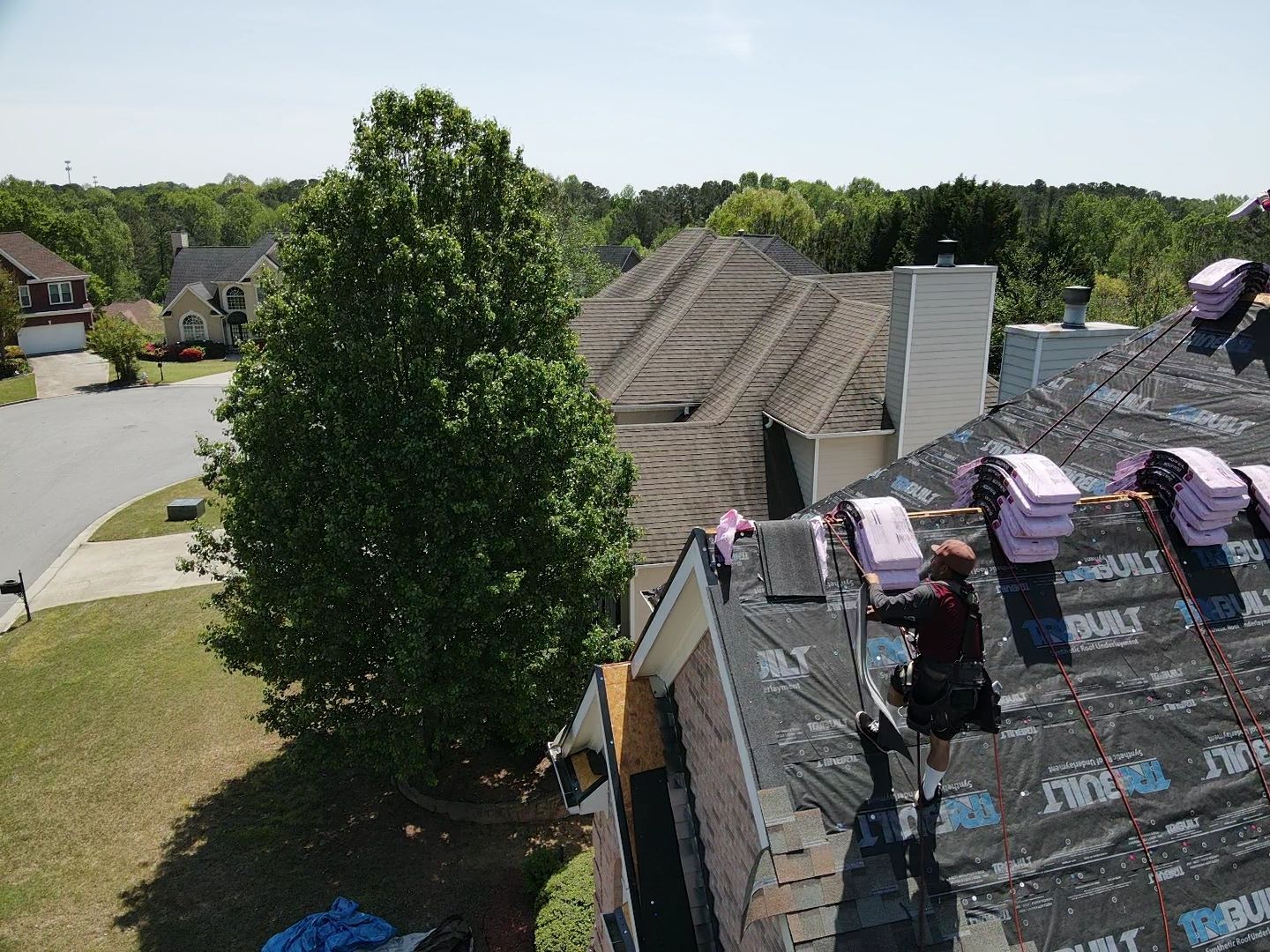 Residential Roofing Installation using Owens Corning by Inspector Roofing and Restoration