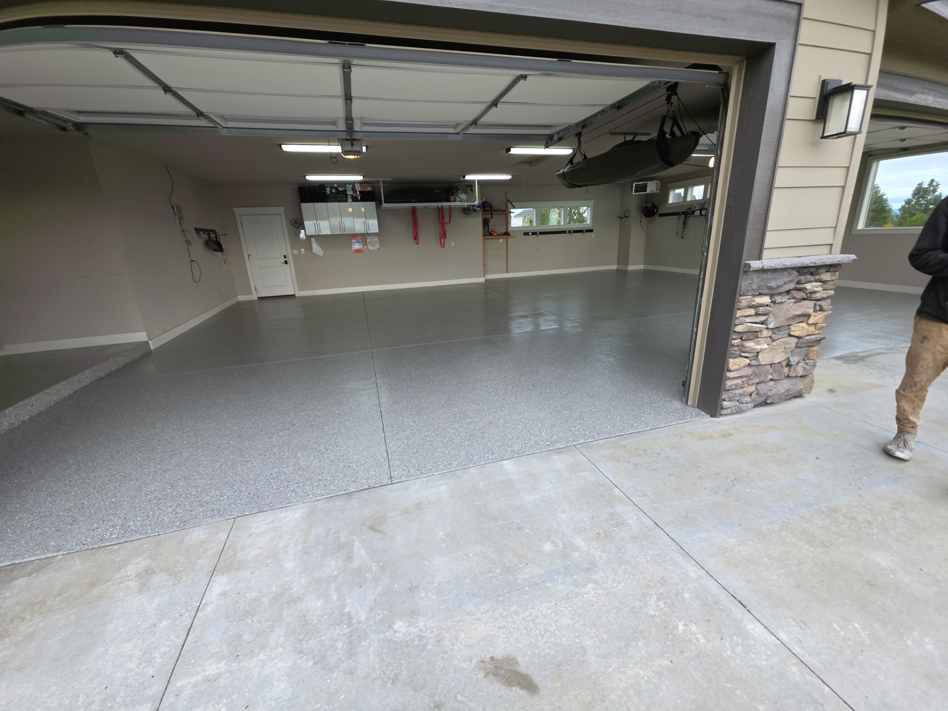Garage Transformation using Shale Hybrid by Croc Coatings, LLC