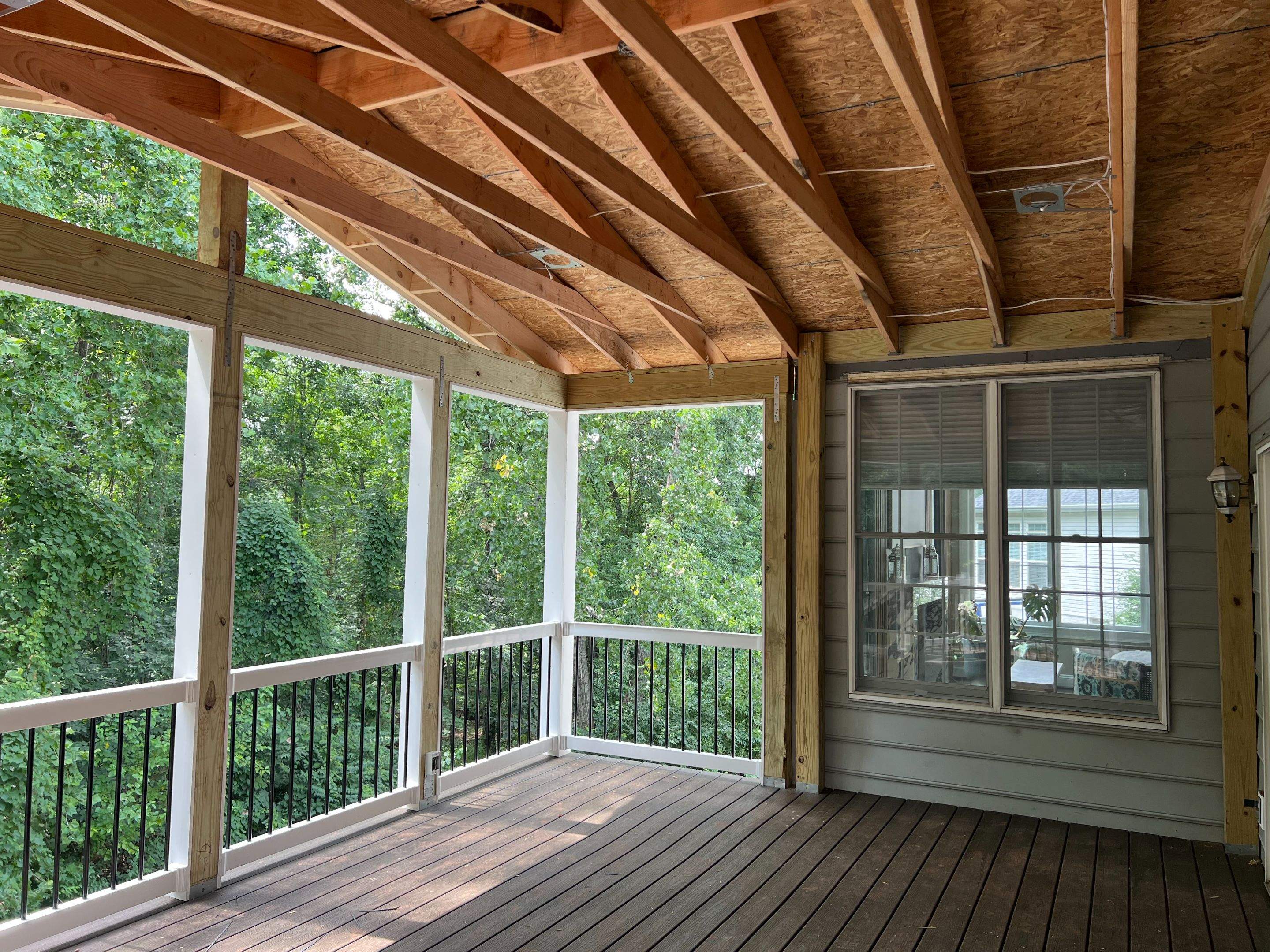 New 3-Season Porch & Composite Deck in Sterling, VA by Sunburst Construction Inc