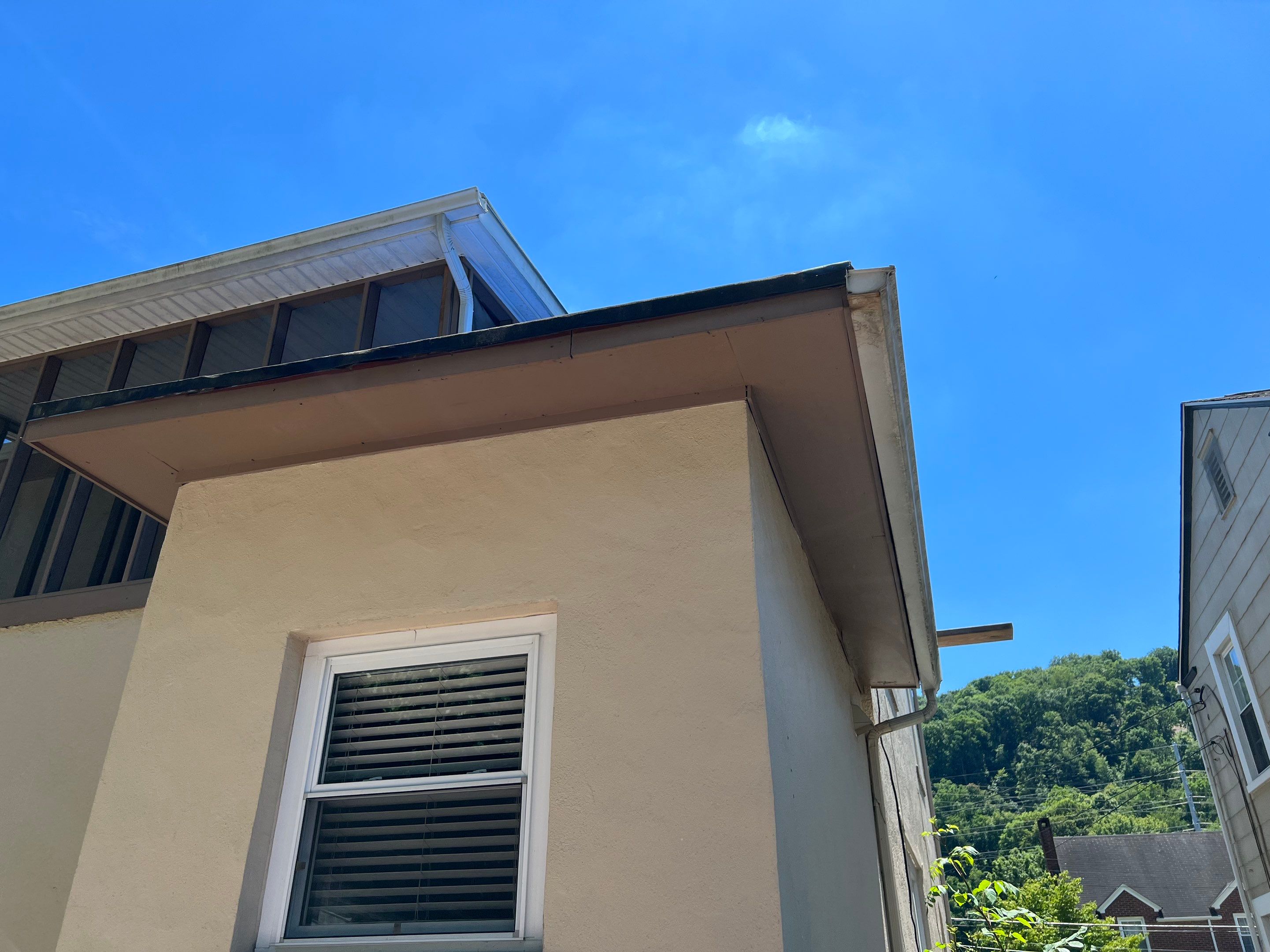 Rubber Roof and Gutter on Addition  by Secure Construction Company Inc