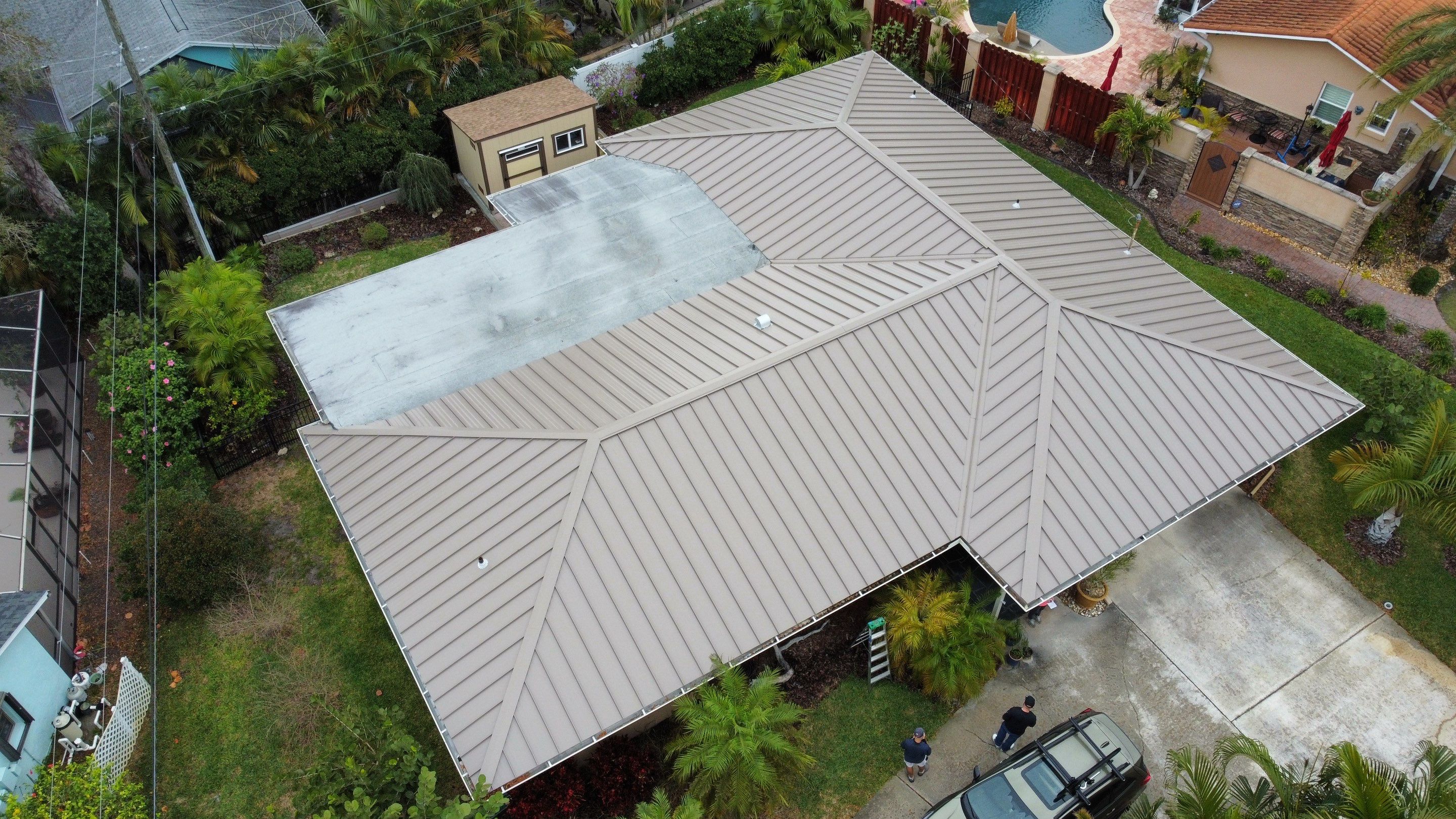 Standing Seam Metal Roof Replacement in Dunedin, FL by Steadfast Roofing 
