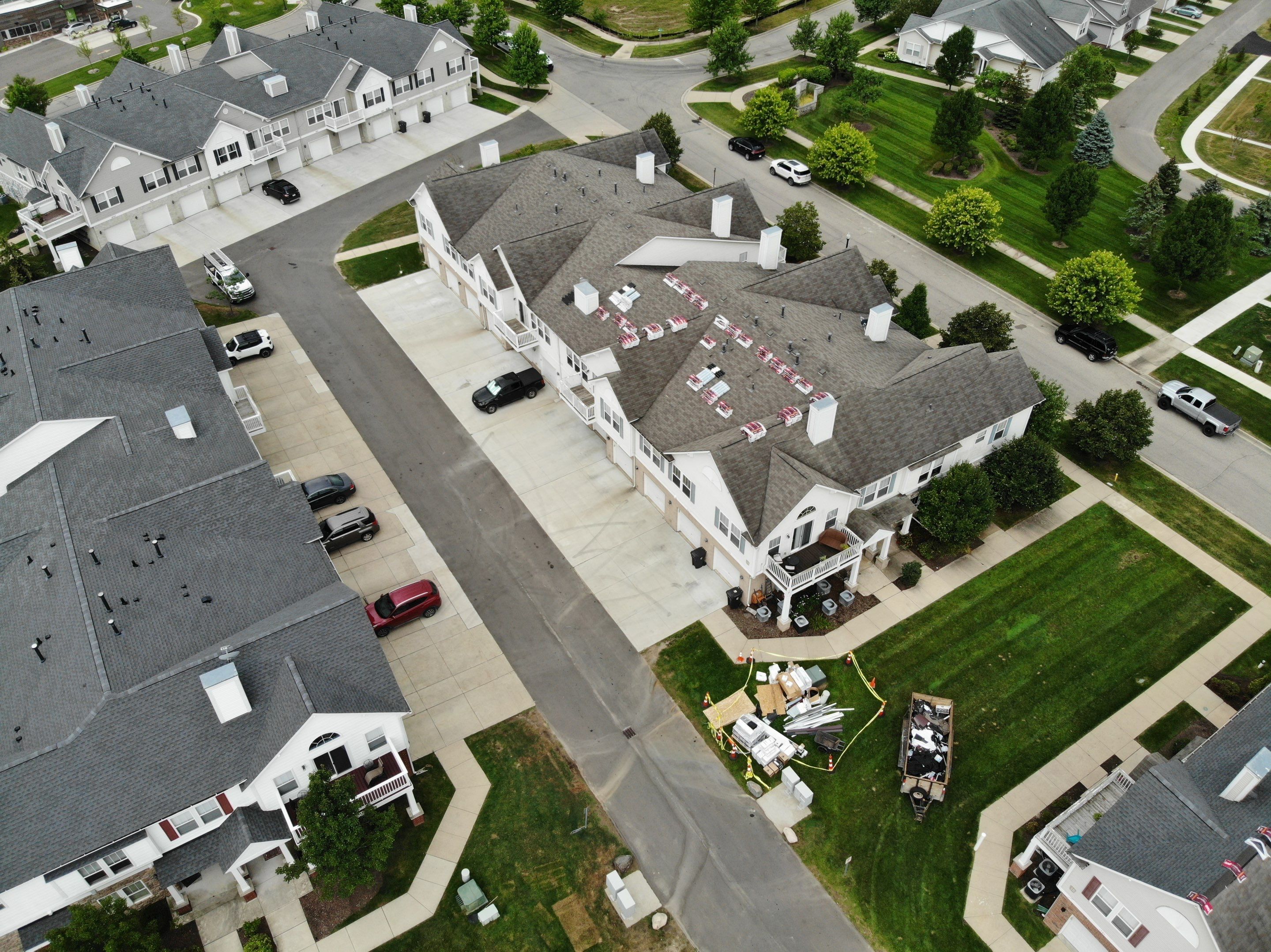 Multi Family Large Scale Roof Replacement by Bloomfield Construction & Restoration