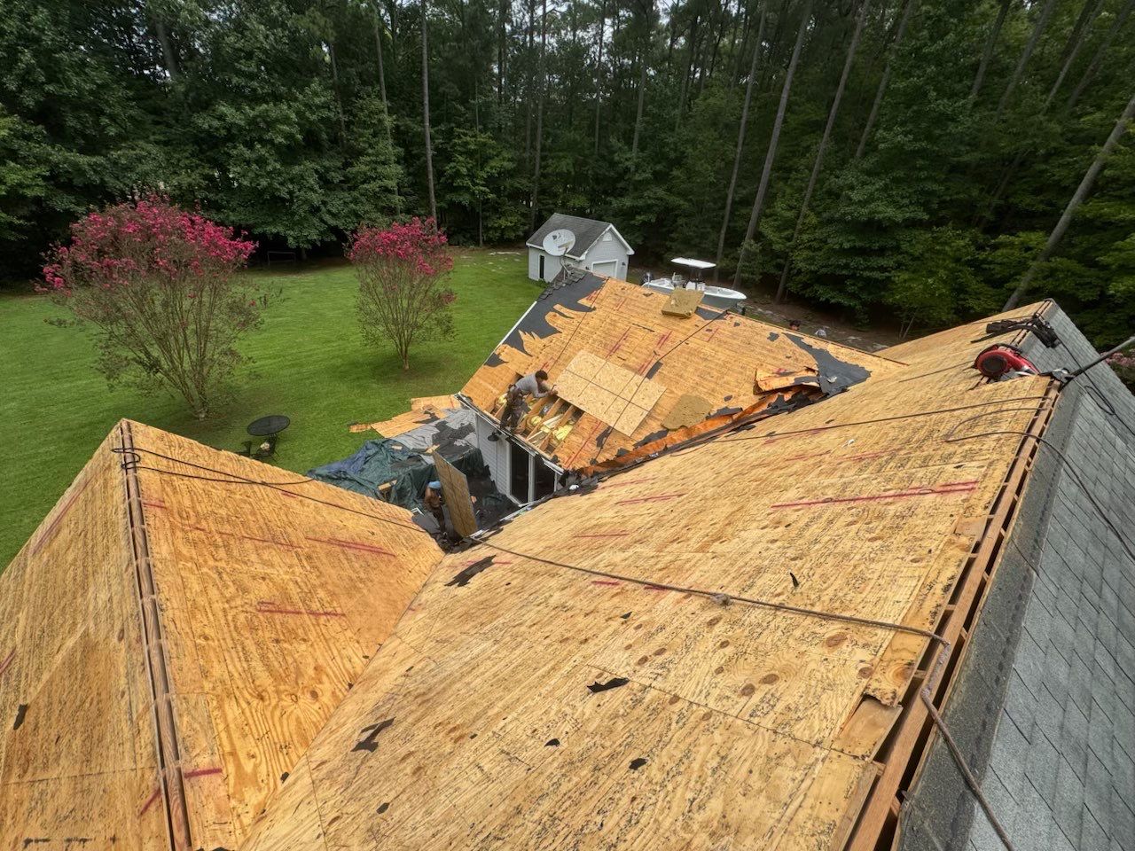 Architectural Shingle Roof Replacement for Multi-Gabled Home in Mathews by Cade Construction