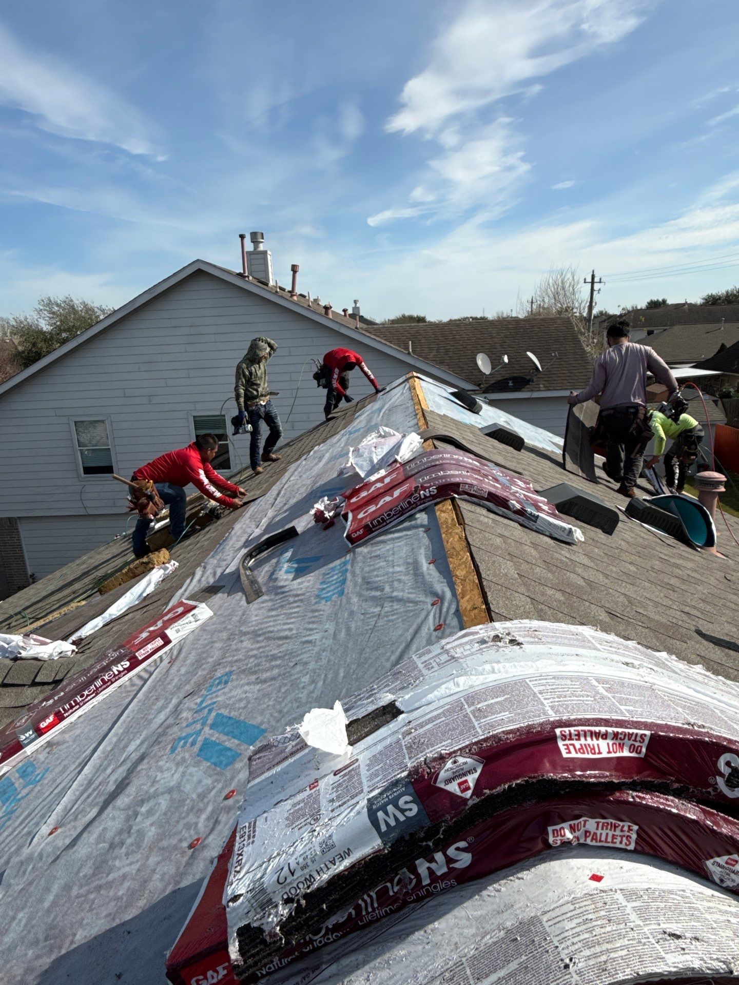 Residential Roof Replacement using GAF NATURAL SHADOW - WEATHERED WOOD by Elite Roofing LLC
