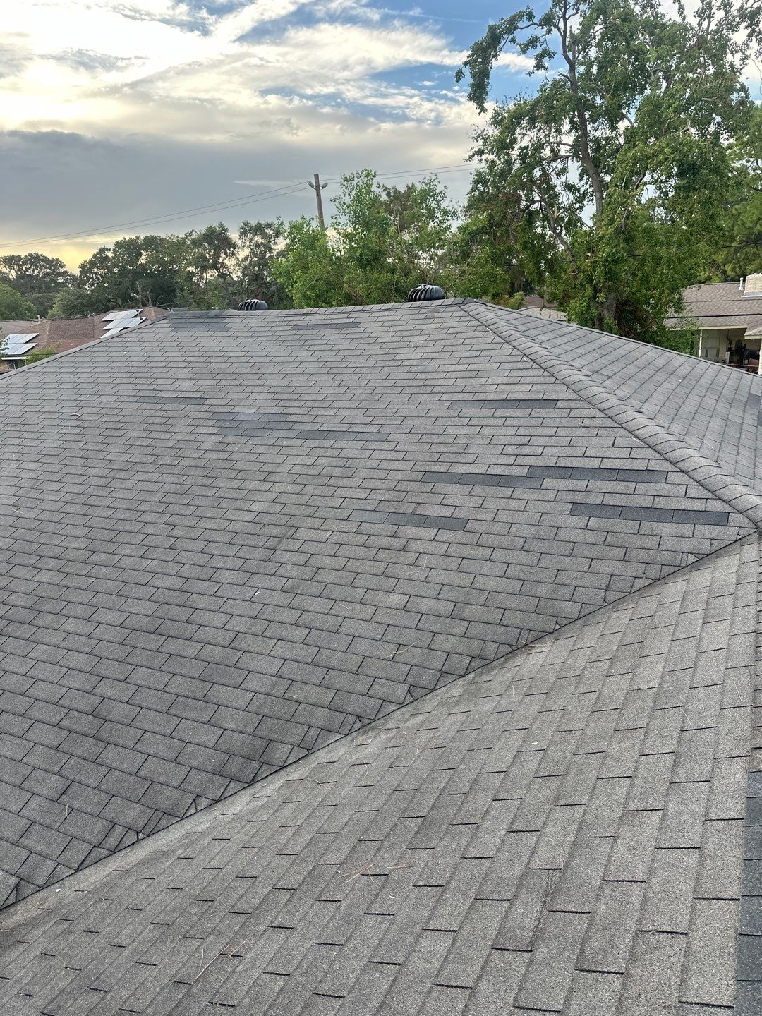 Hail Damage using Owen's Corning Duration (Lifetime) Shingles by Roof Repair Company
