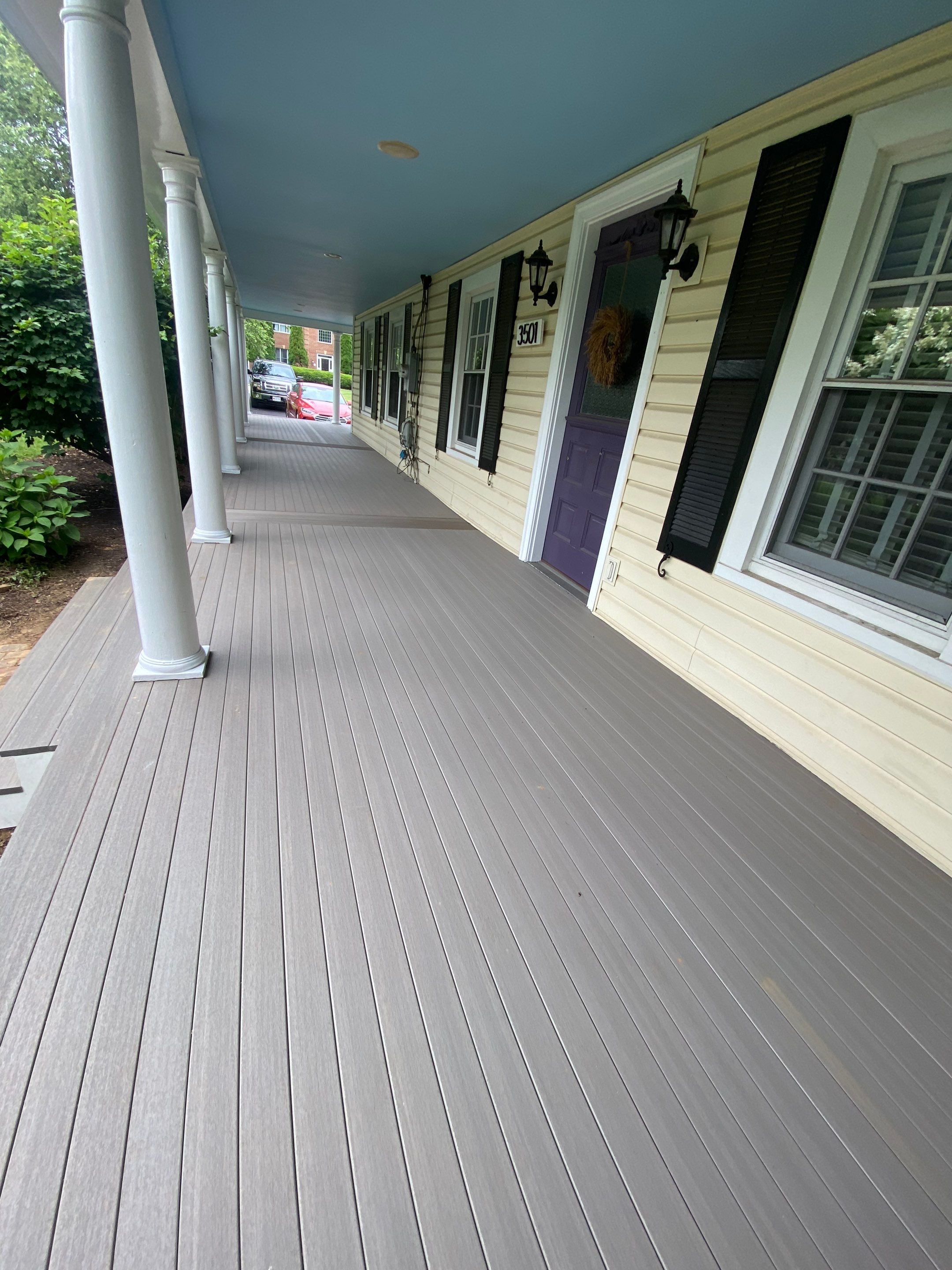 Front Porch Transformation using Timbertech Decking by The Smet Companies, LLC