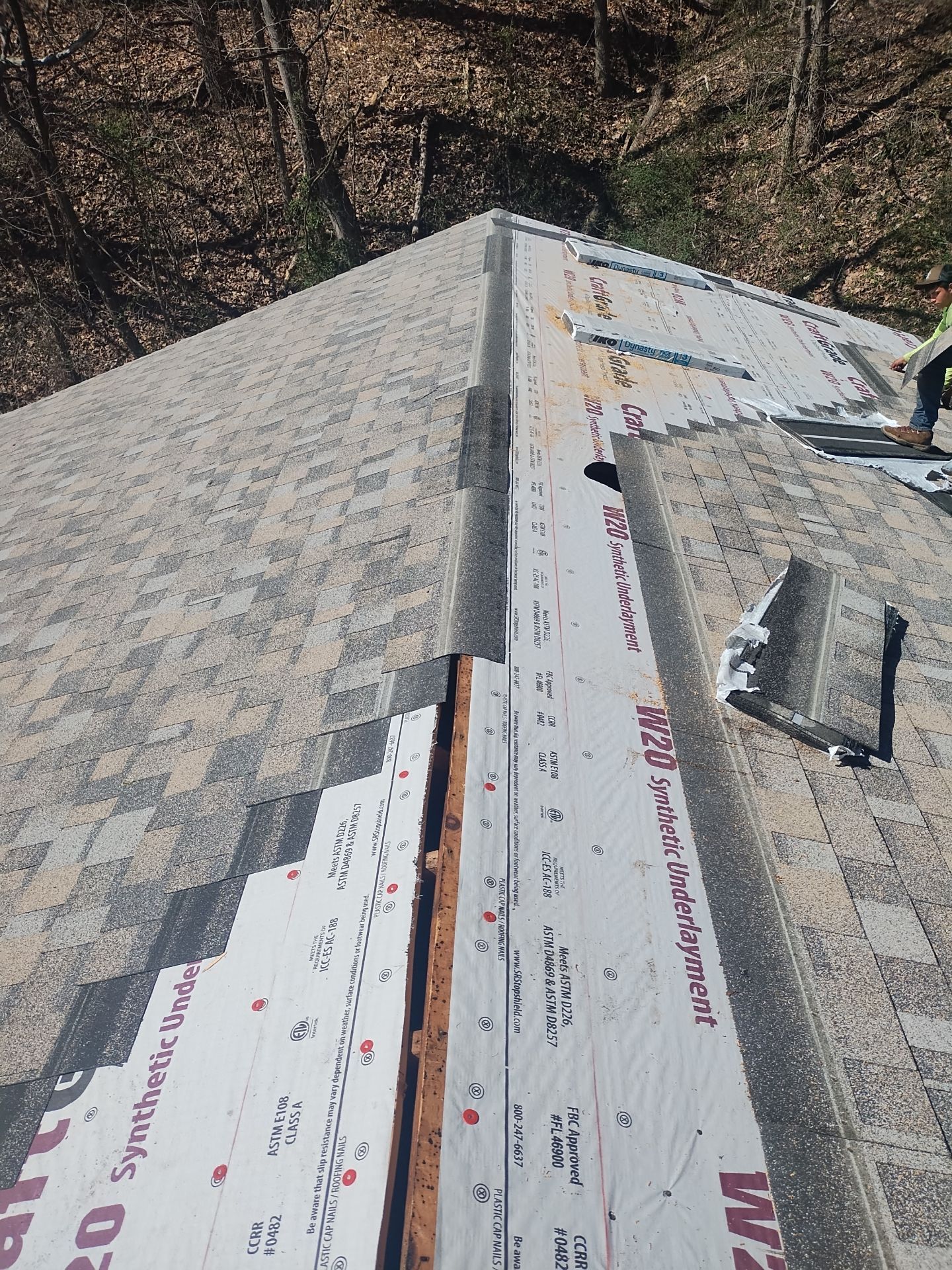 Residential Roofing Installation using Performance Shingles by Mr. Roofer
