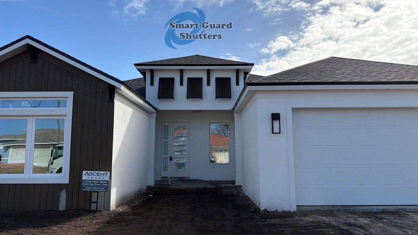 Decorative Bahamas in Signal Black by Smart Guard Shutters