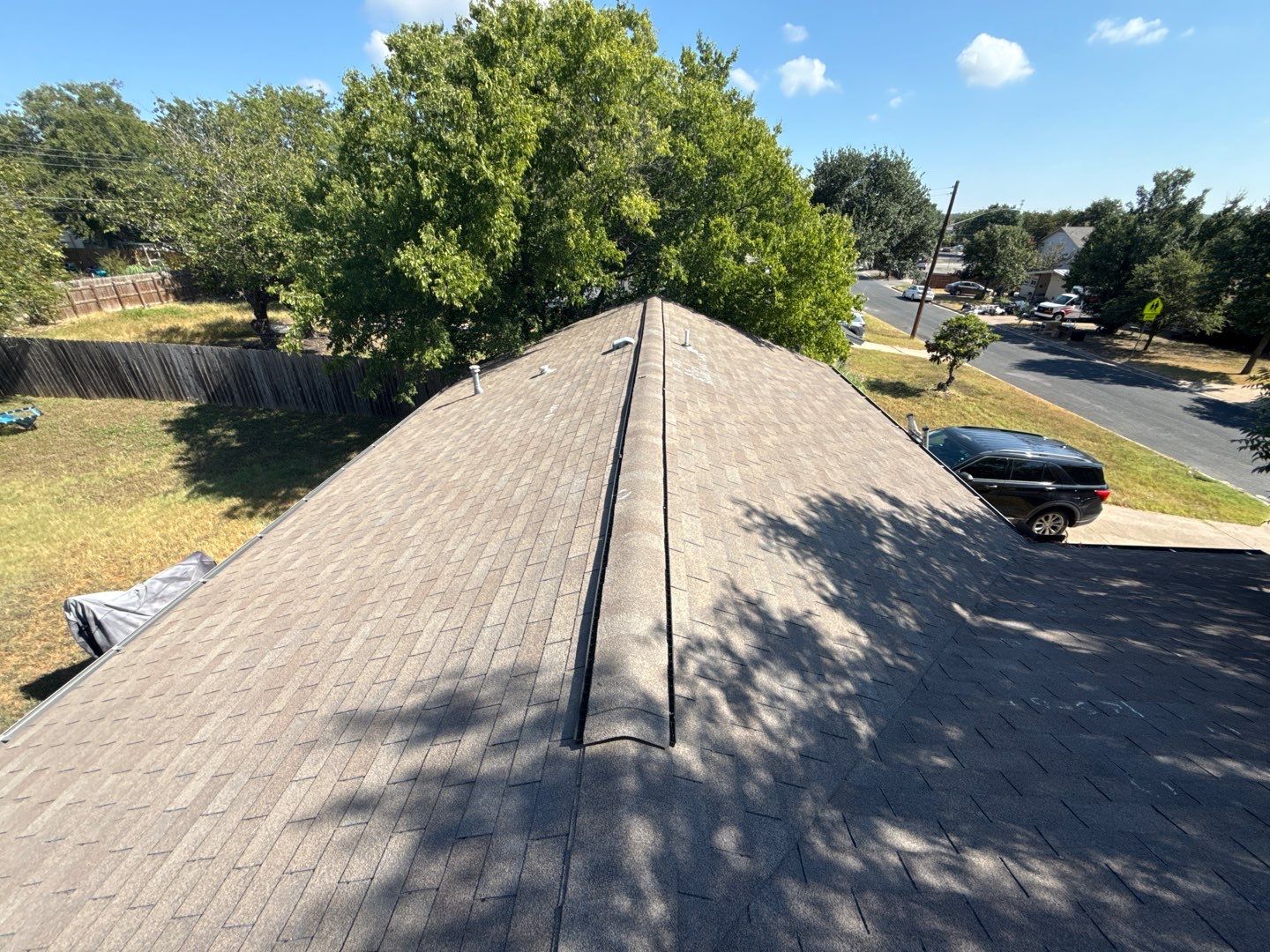 Residential Roof Replacement using GAF - Natural Shadow: Insurance Referral by Action Exteriors Austin