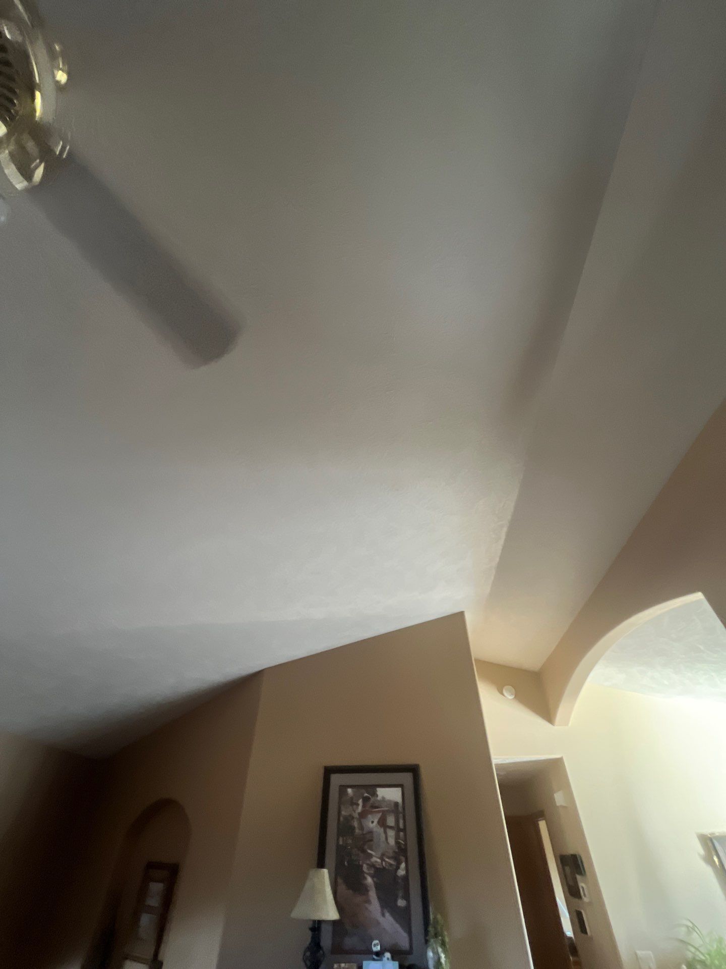 Interior Painting and Vaulted Ceiling Drywall Tape Repair in Sioux Falls by Select Painting, Coatings & Garage Cabinets
