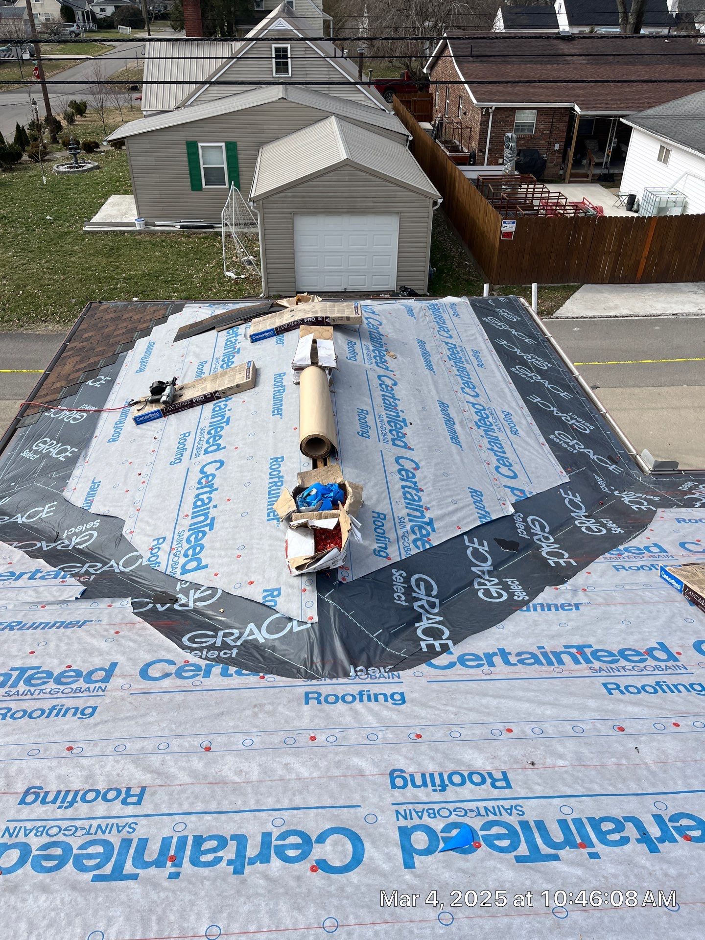 Commercial Roofing Installation using Certainteed Landmark Pro Shingles by Fahey Roofing + Contracting