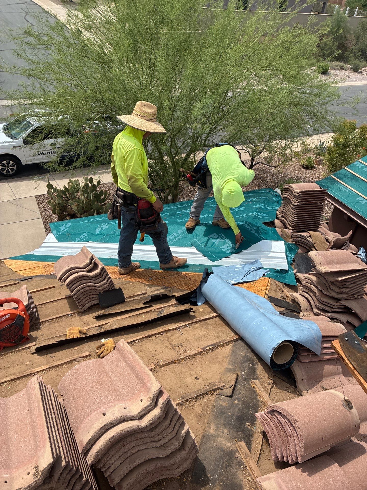 Residential Roof Install using Concrete Tiles in Gold Canyon by Weather-Tite Roofing