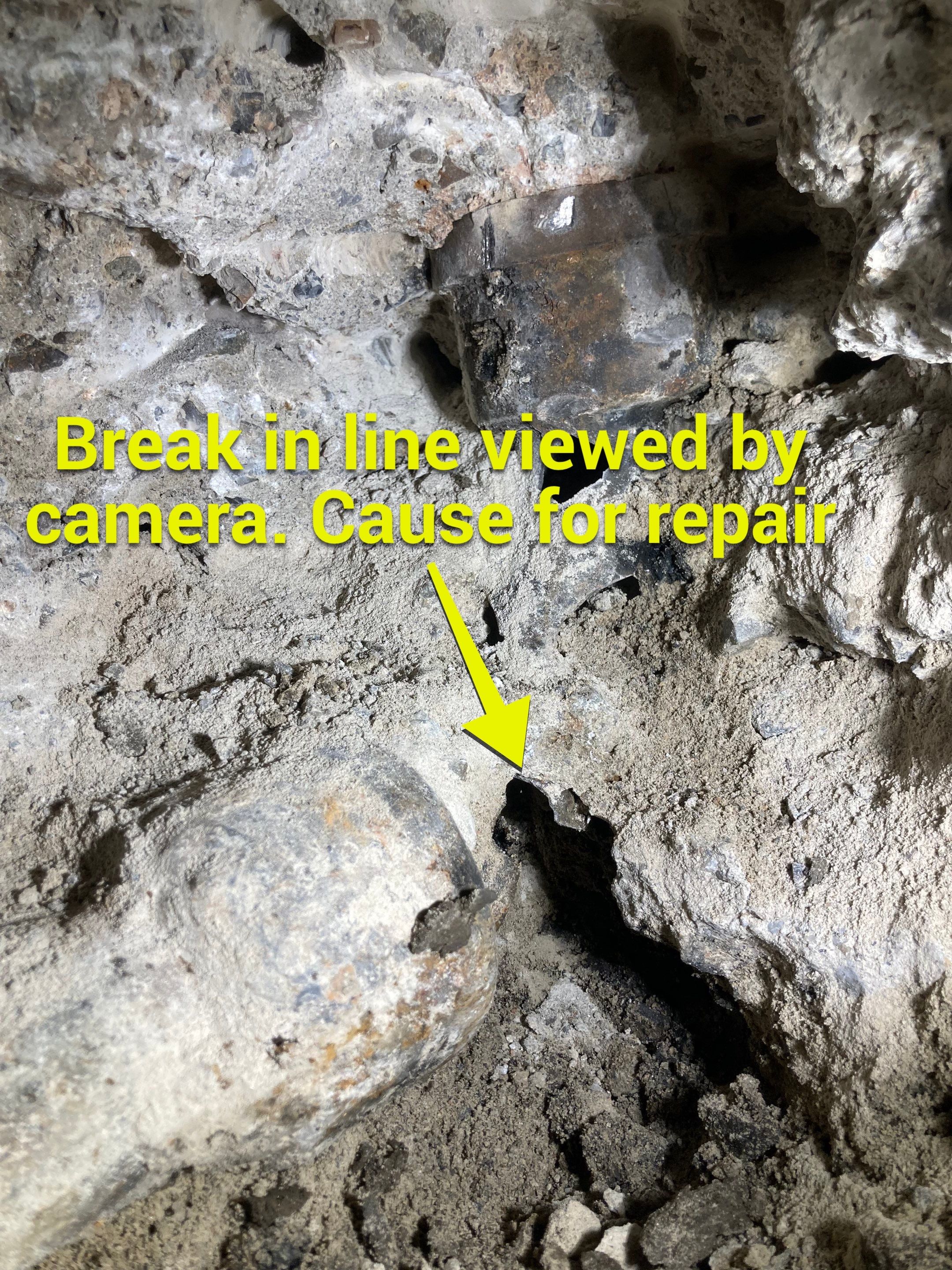 Broken Kitchen sink drain line by Professional Plumbing Inc 