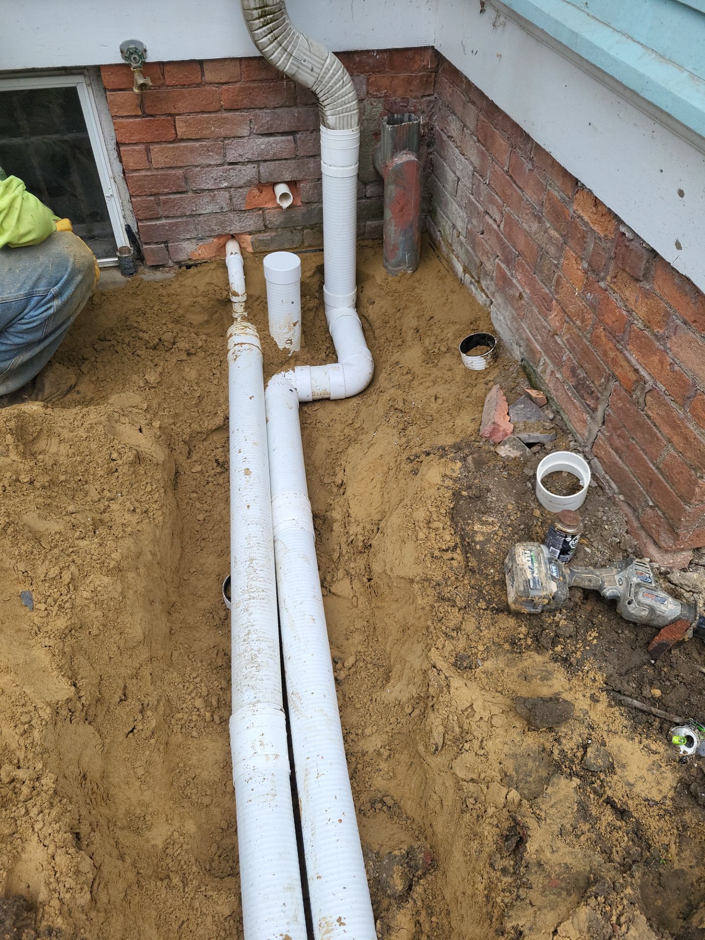 Exterior Basement Waterproofing & Combo Sump Backup System by Toledo Basement Repair