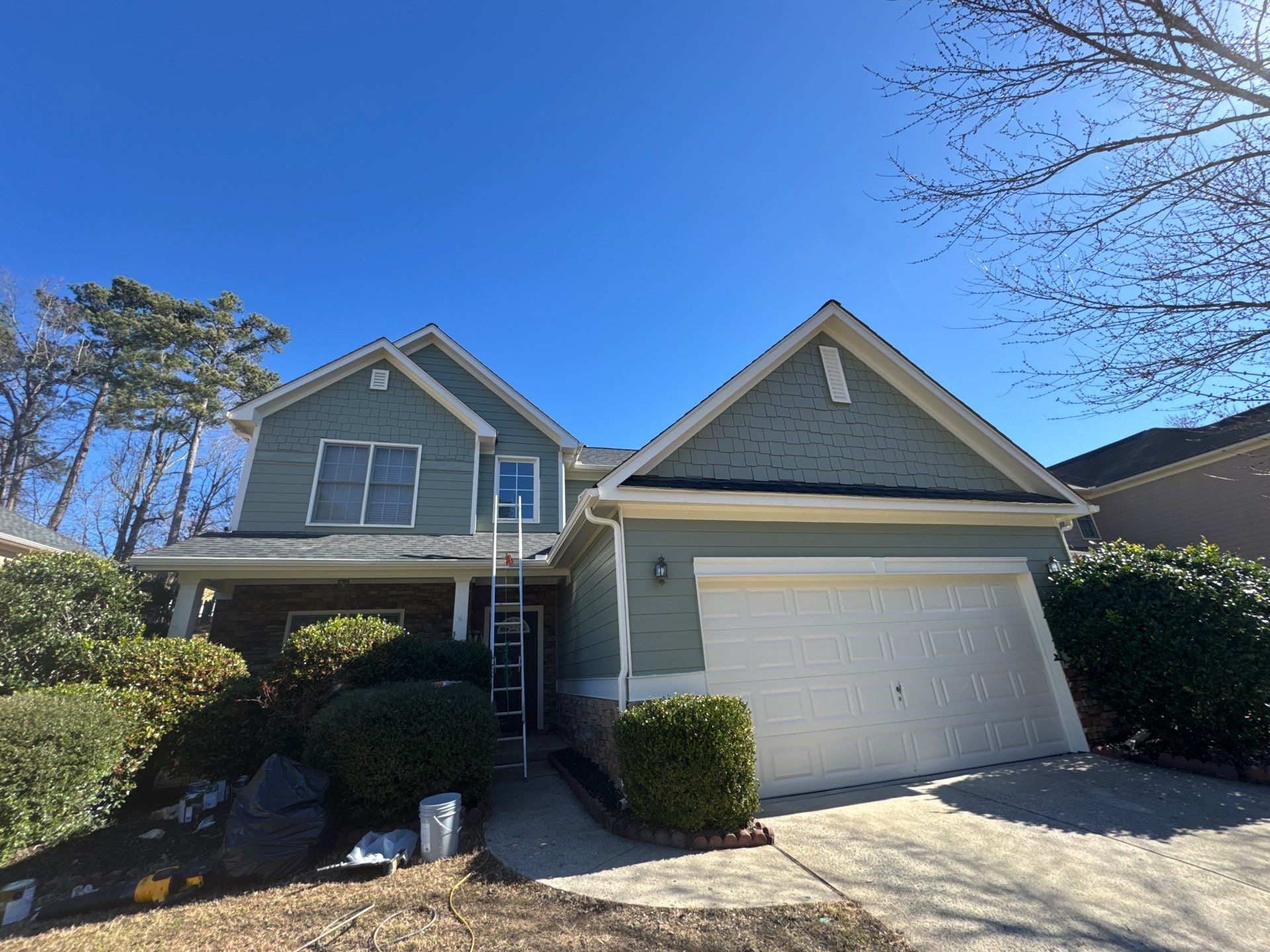 Two-Story Exterior Painting and Trim Refresh in Kennesaw, Georgia by Swift Home Renovations
