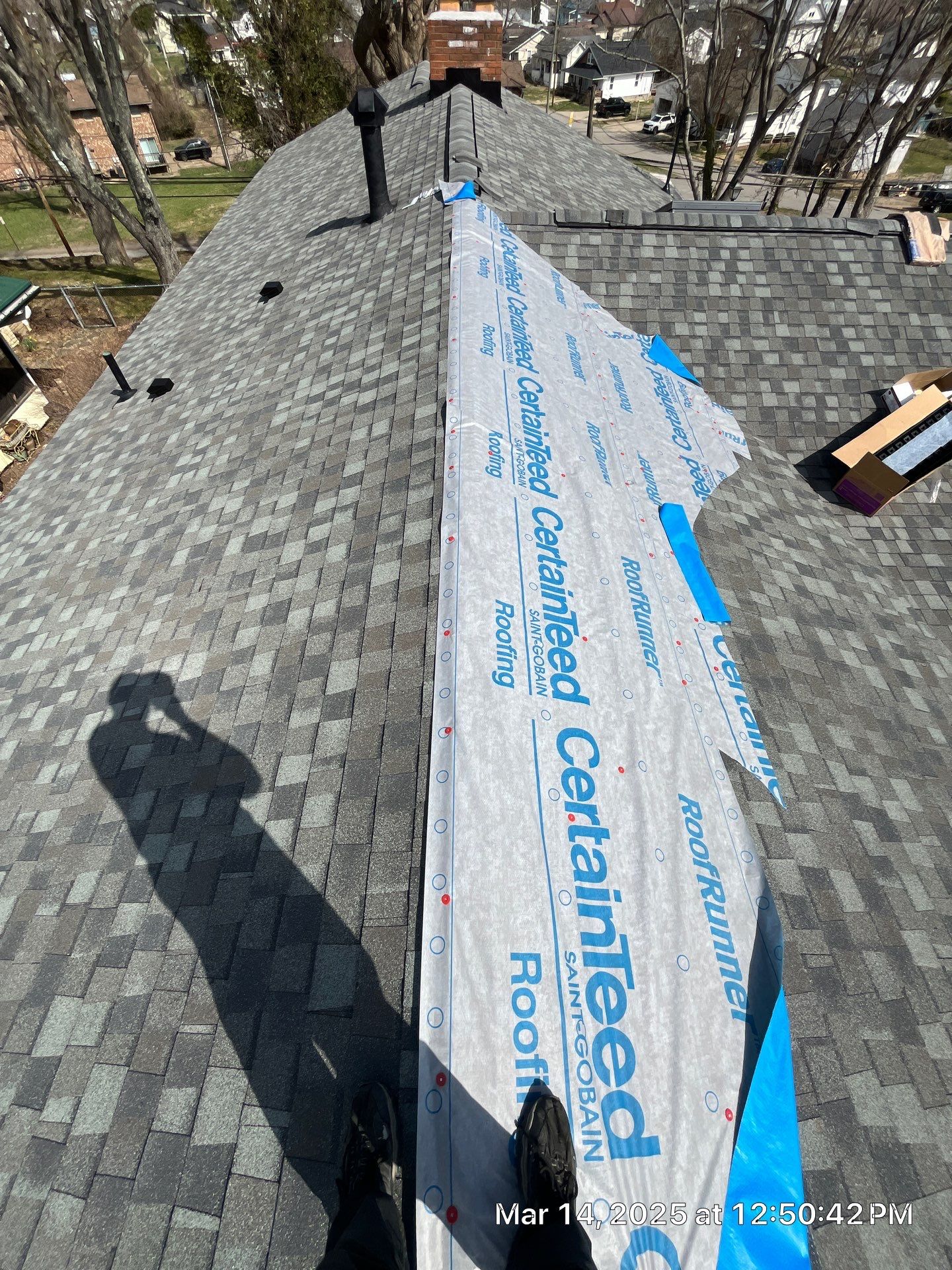 Residential Roofing Installation using Certainteed Landmark Pro Shingles by Fahey Roofing + Contracting