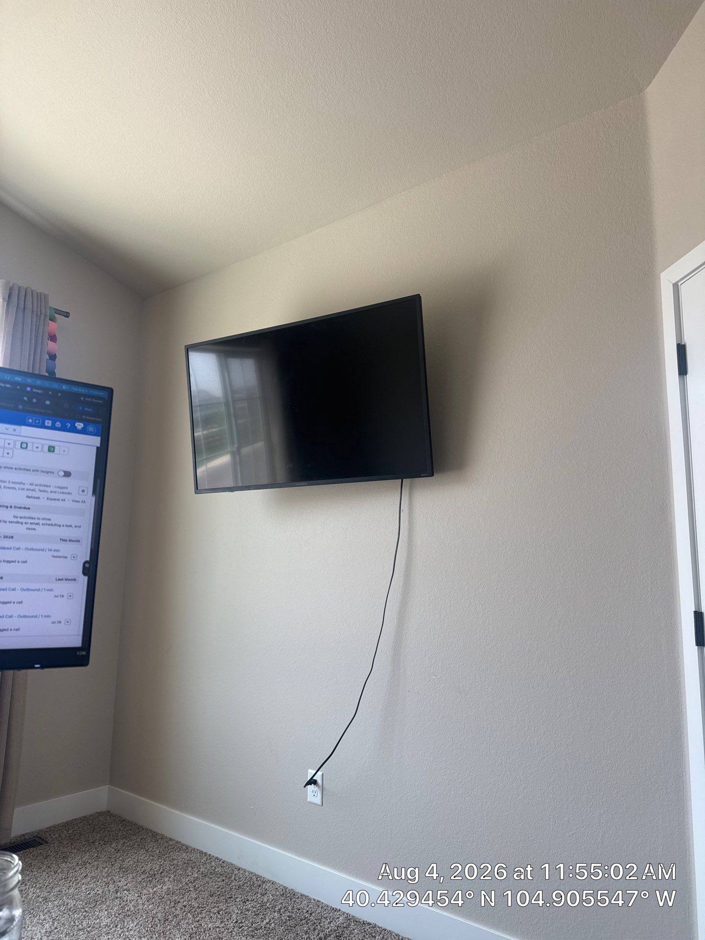 Home Office Lighting and Media Installation in Windsor by CompanyCam Sales Demo