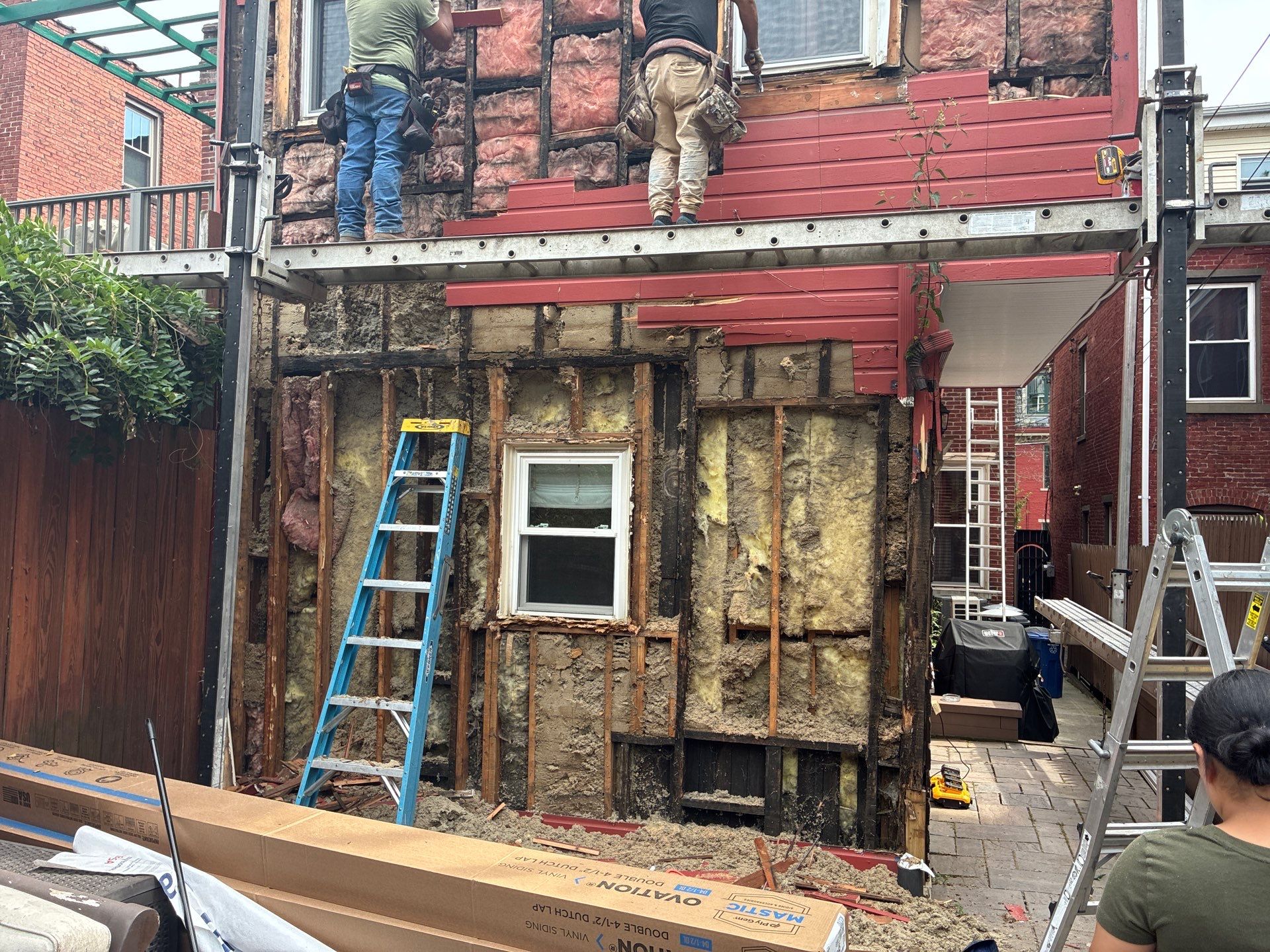 Mastic Ovation Vinyl Siding Renovation for Pittsburgh Rowhome by Ideal Siding Pittsburgh