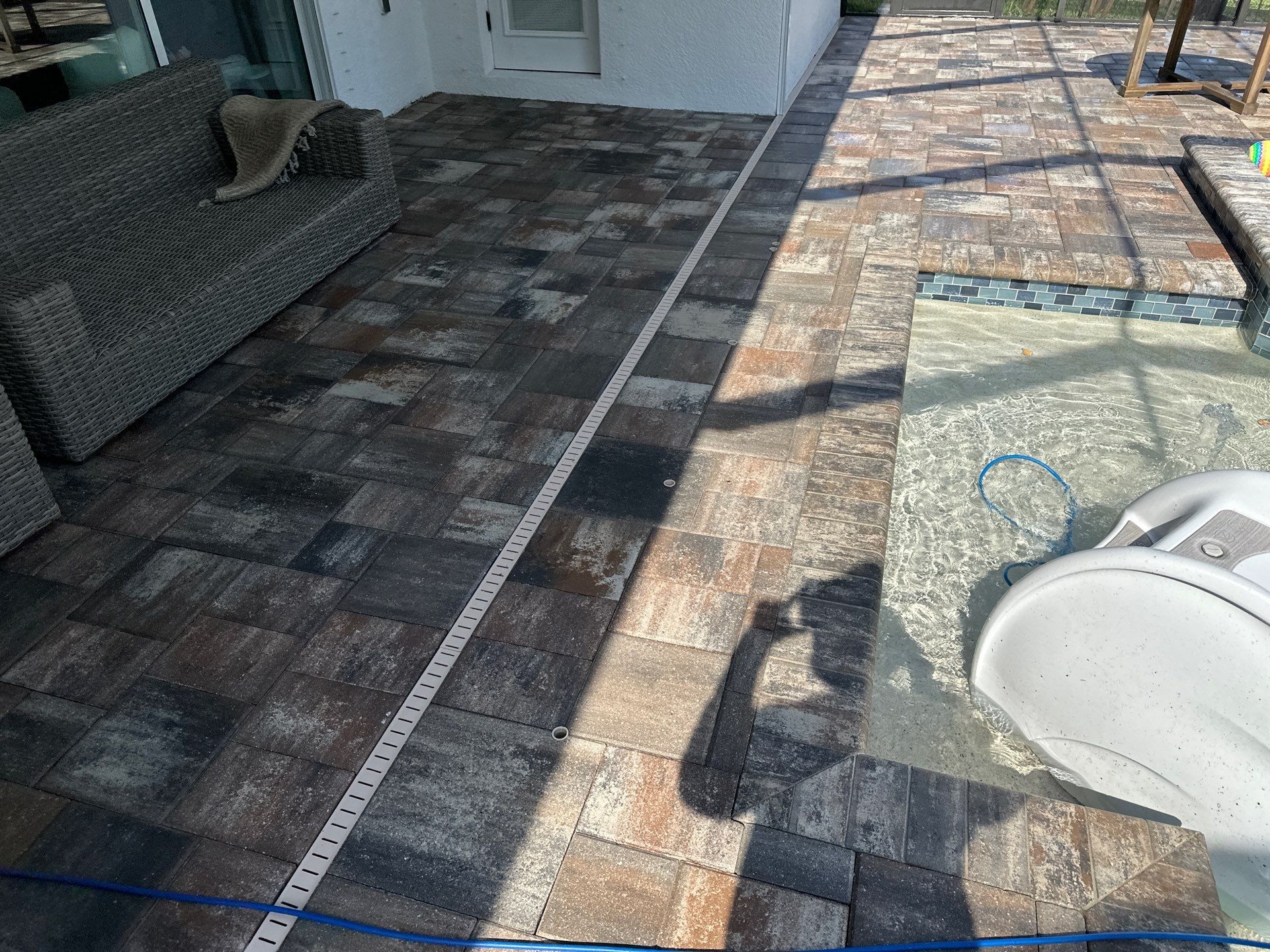 Screen Enclosure & Paver Pool Deck Cleaning in Trevesta Community, Palmetto, FL | Sunshine AquaWash by Sunshine AquaWash