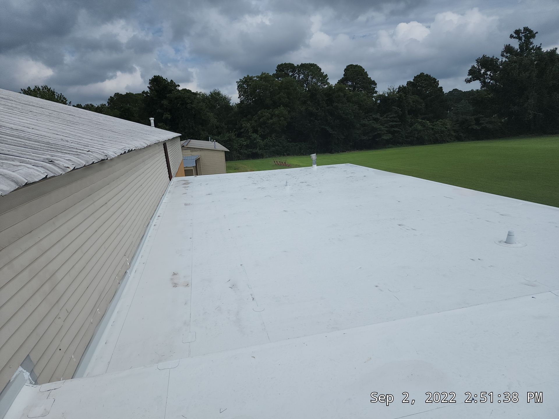 Commercial Roofing Installation using 60 mil PVC by Hostetler Roofing