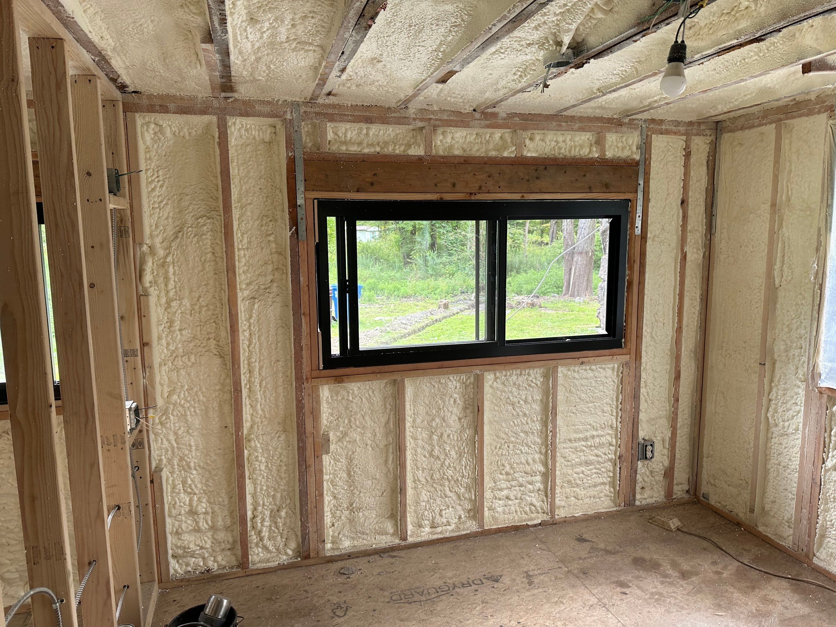 Attic Insulation using Closed Cell Spray Foam by NYS Foam & Energy