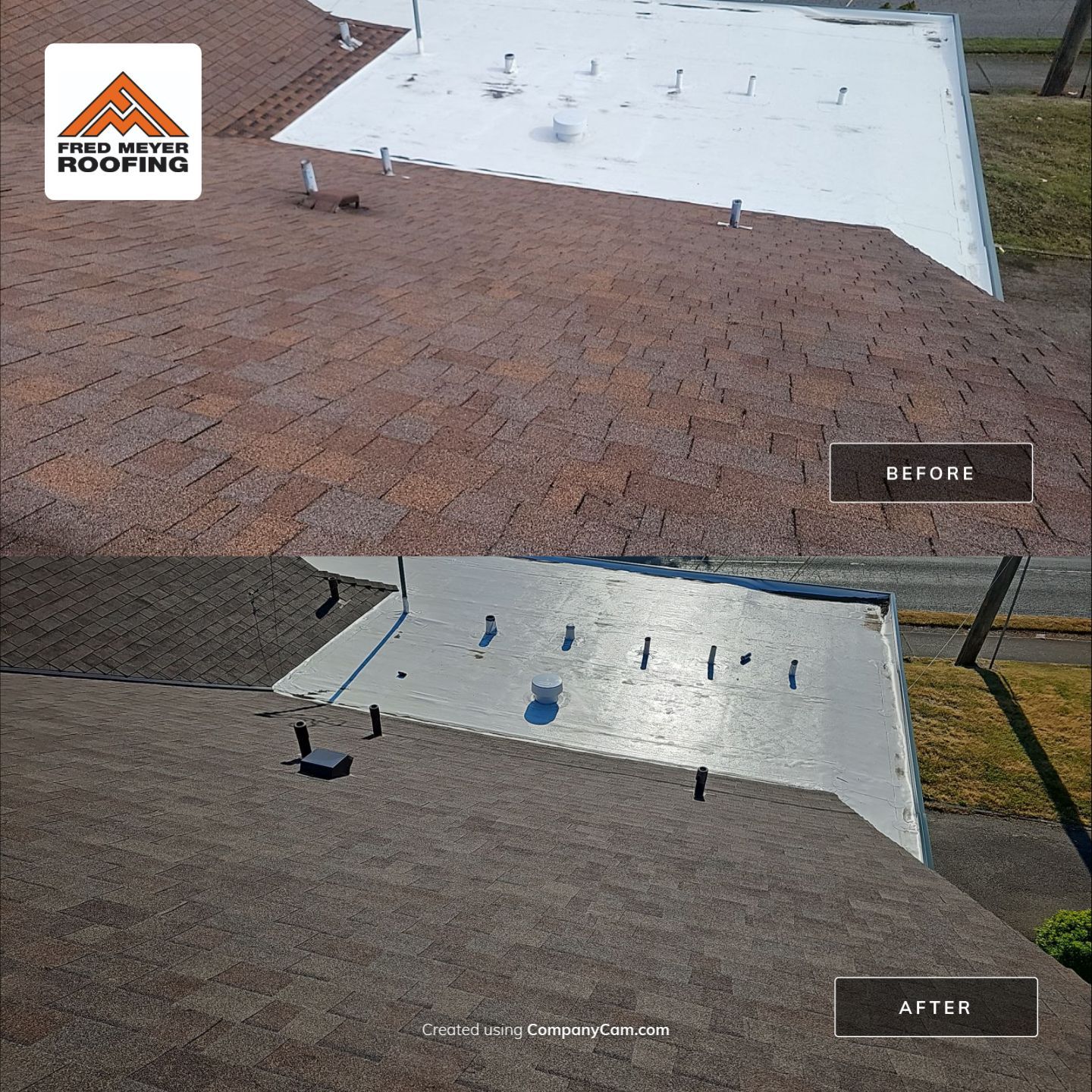 Roof Project in Tacoma by Fred Meyer Roofing