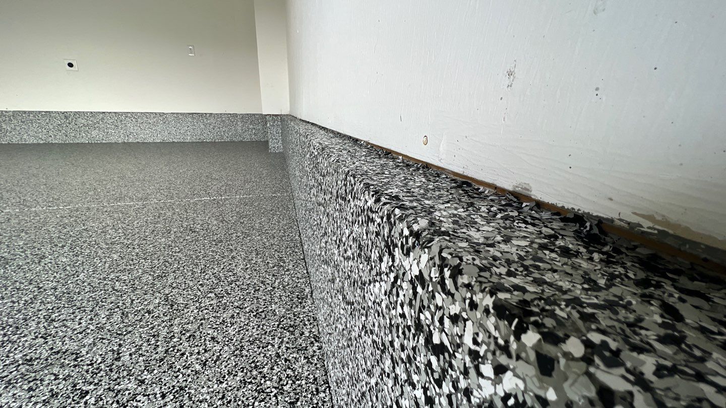 Garage Floor using Domino by Your1DayFloor.com