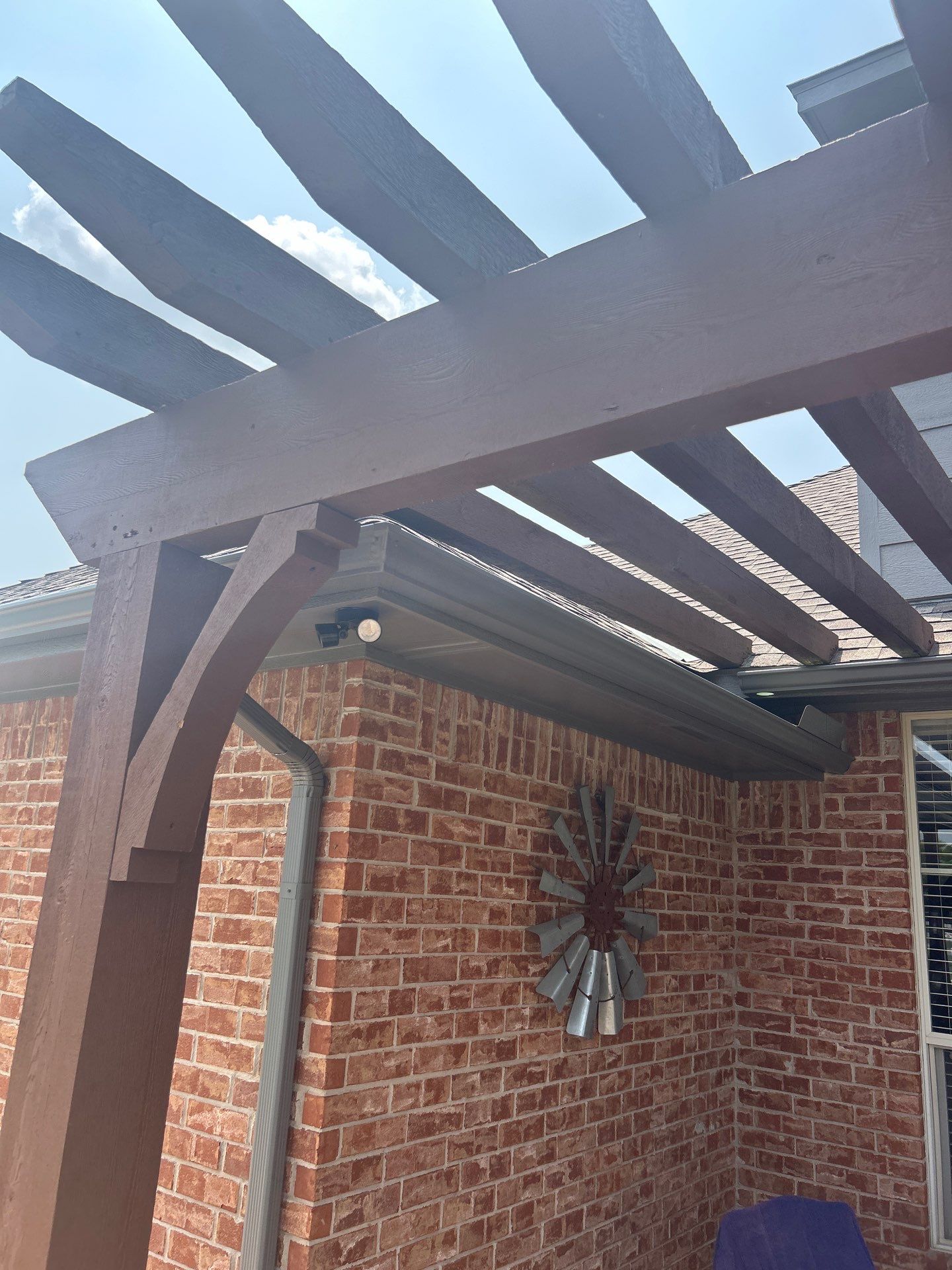 Siding Replacement and Exterior Painting and Pergola Cover Install in Edmond, OK by McCann's Roofing and Construction