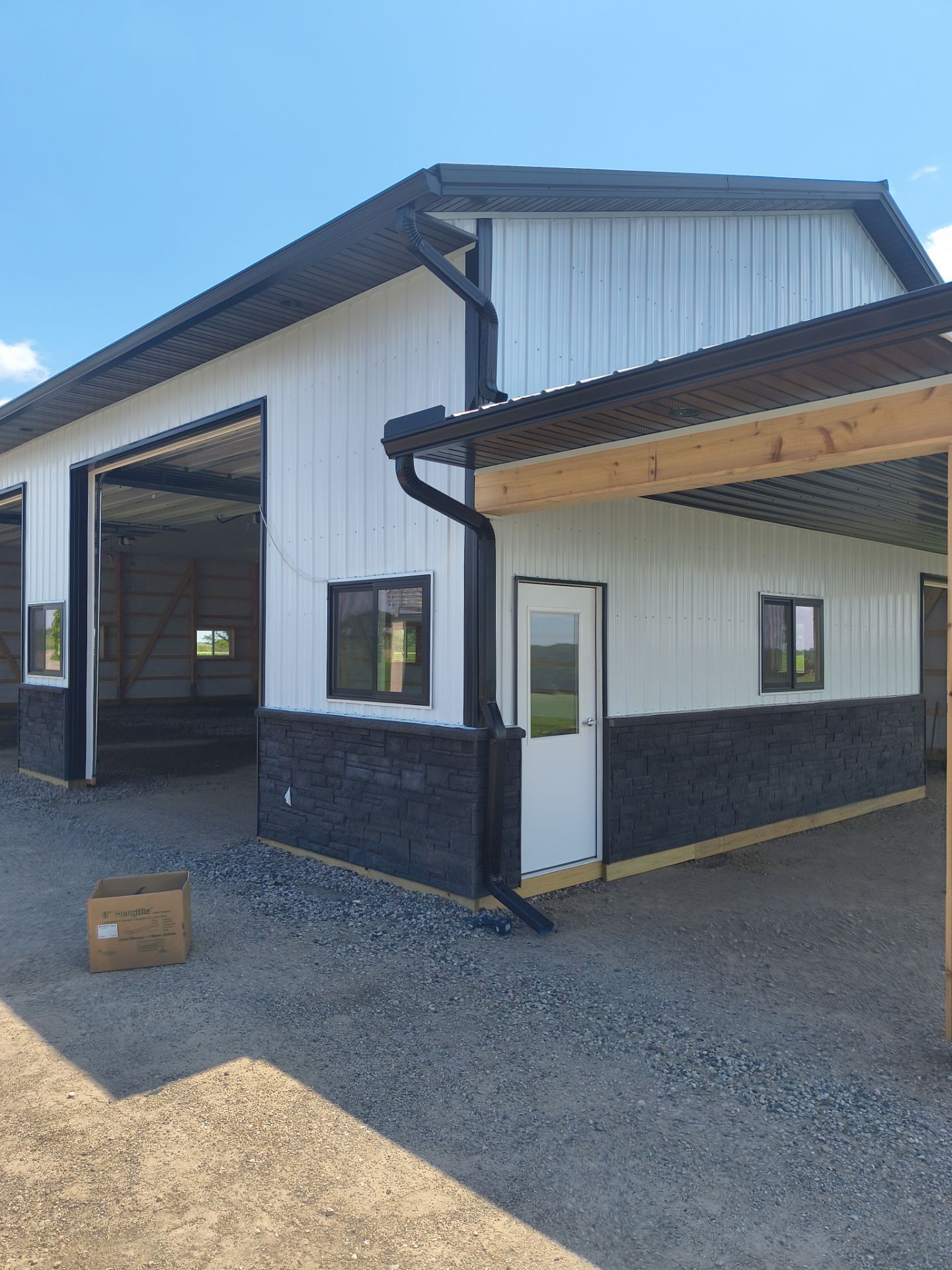 6" Black Seamless Gutters and Downspouts Loretto, MN by Next Level Seamless Gutters / Exteriors Inc.