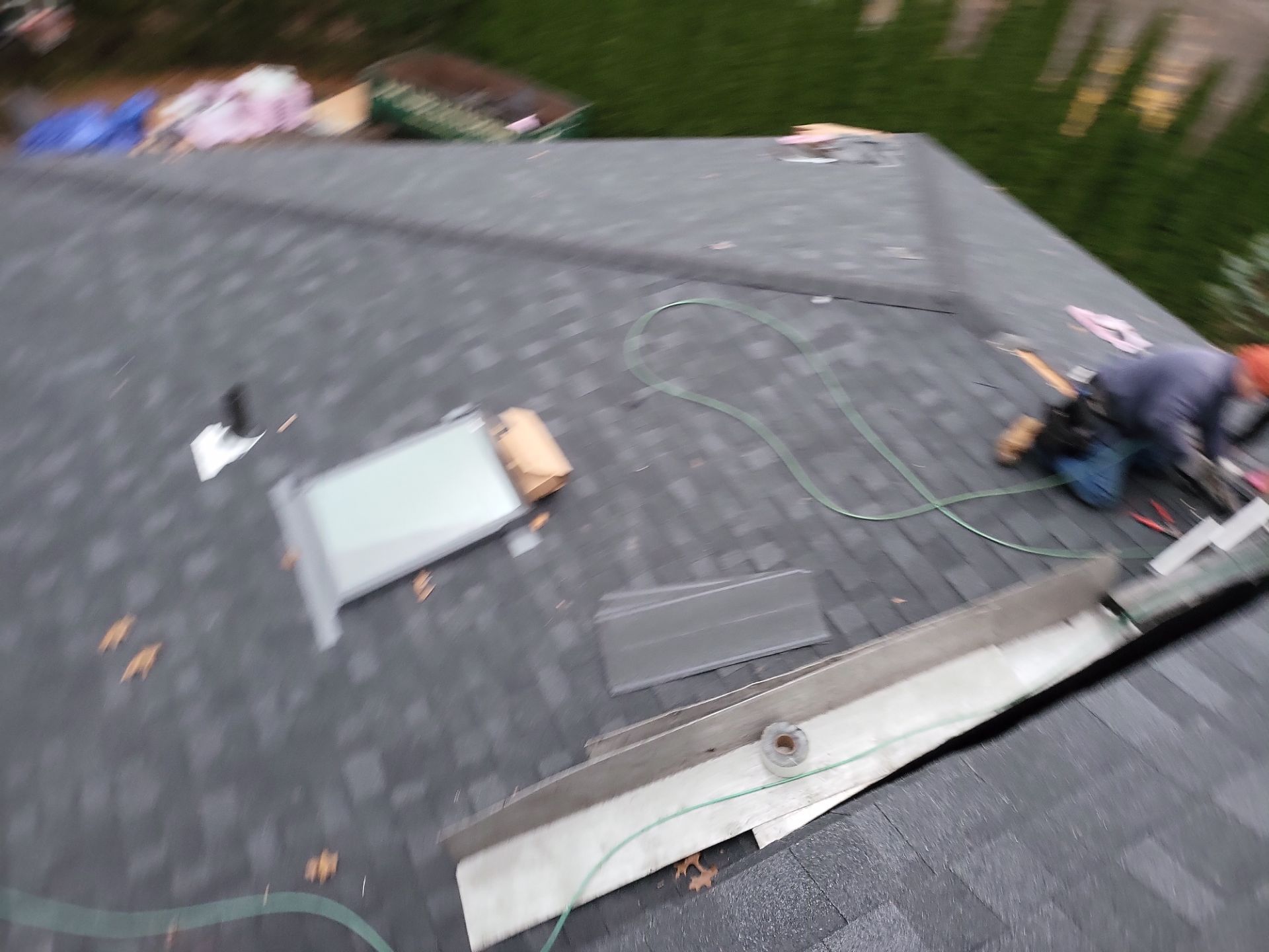 Residential Roofing Installation using Owens Corning TruDefinition Onyx Black by A Plus Exterior