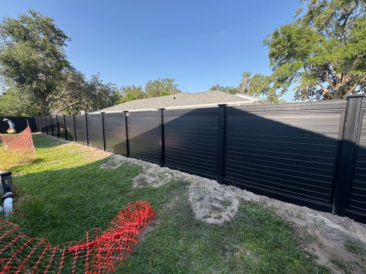 Blackline Vinyl Fence Installation by Asap fence and gates, LLC