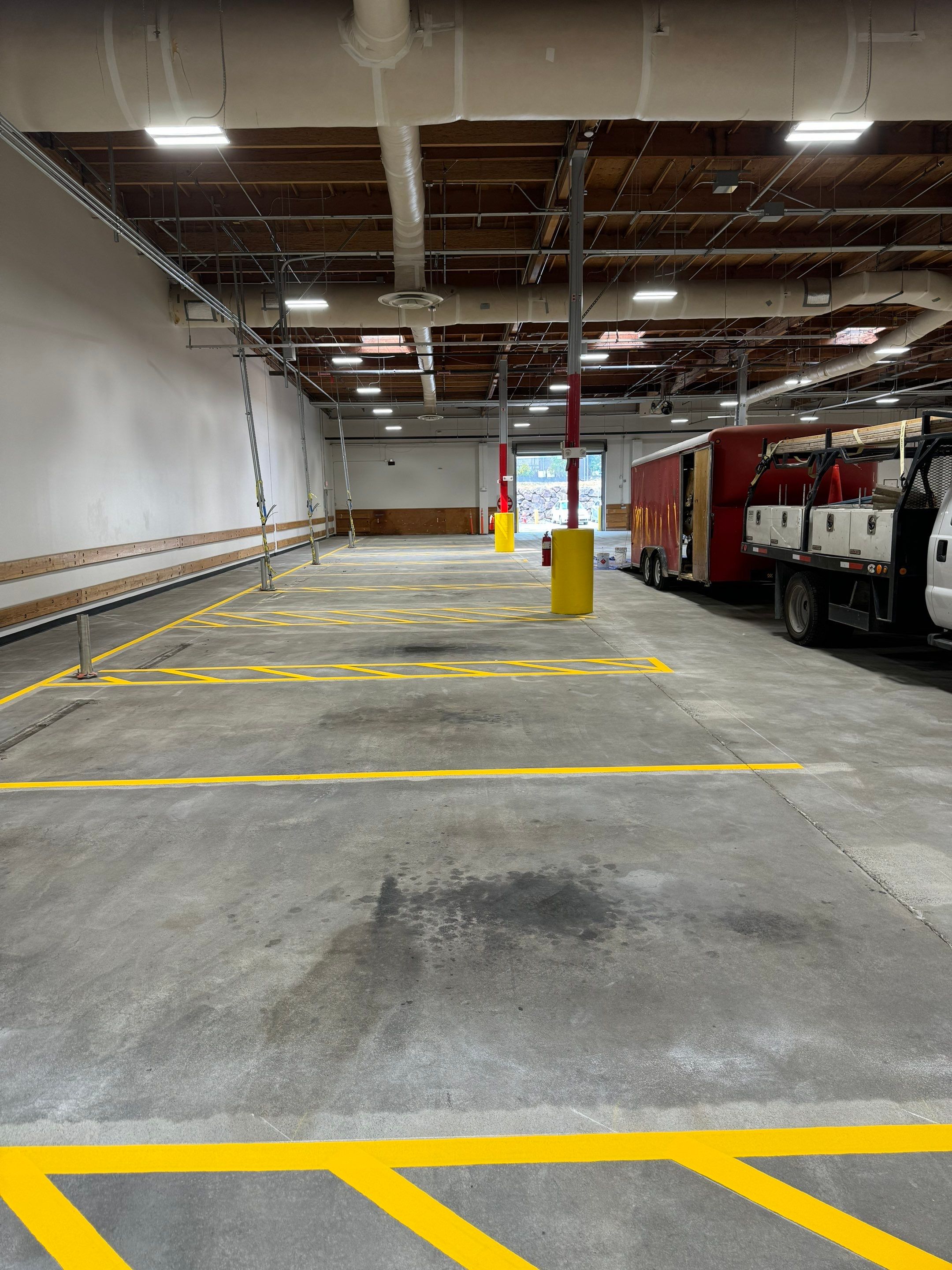 USPS Asphalt Patch Repair, Indoor Parking Lot Sandblast, Outdoor Parking Lot Sealcoating & Indoor/Outdoor Parking Lot Striping  by Jireh Asphalt & Concrete Inc 