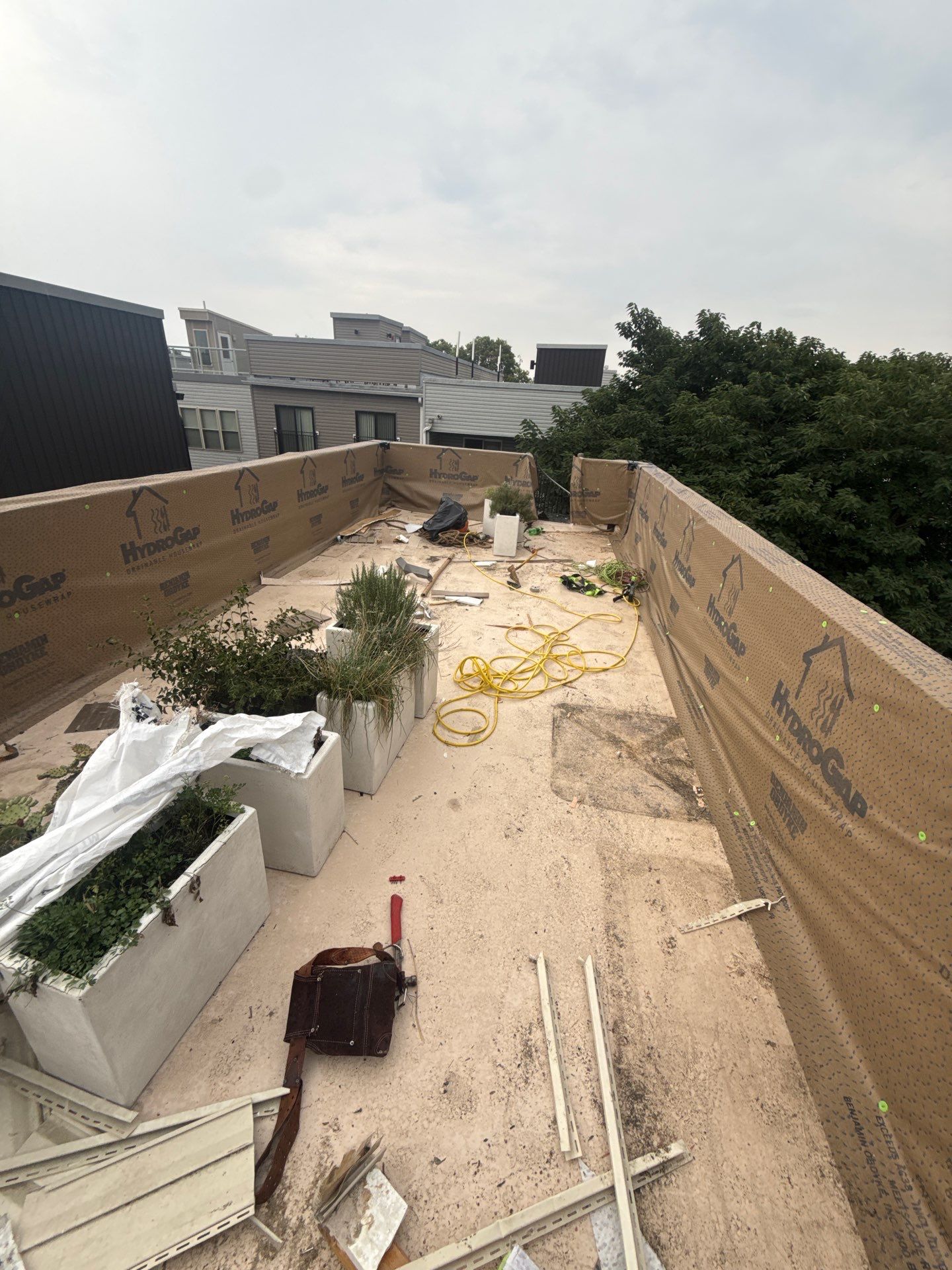 Fiberglass roof deck replacement Project by Philadelphia Quality Roofing by Philadelphia Quality Roofing