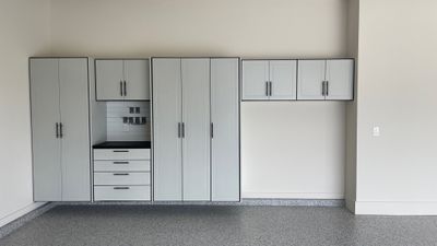 Al B. gets new cabinets in their garage