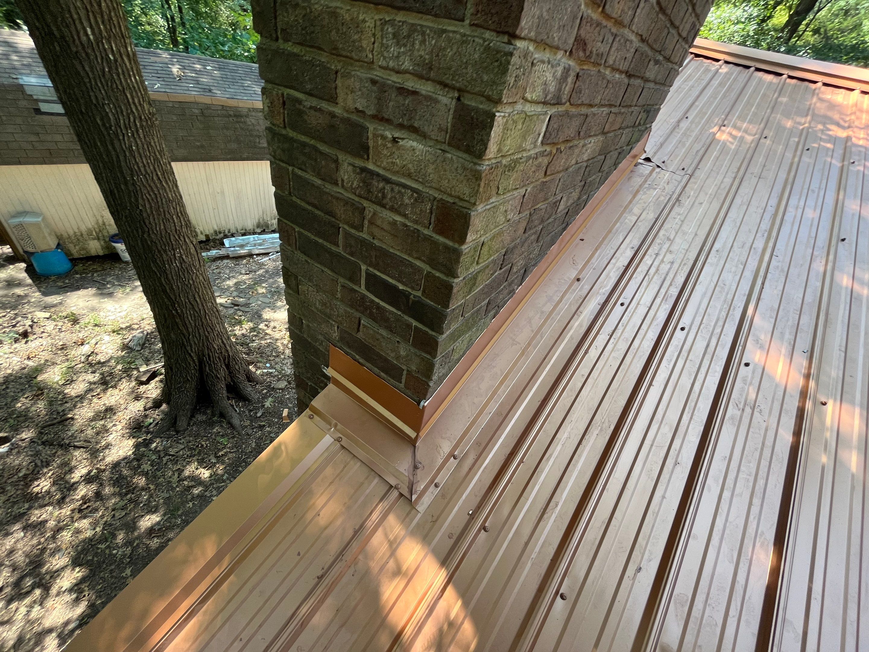 Residential Metal Roof Replacement using Reed's Metals: 29 GA. Colored Residential Panel by Hostetler Roofing