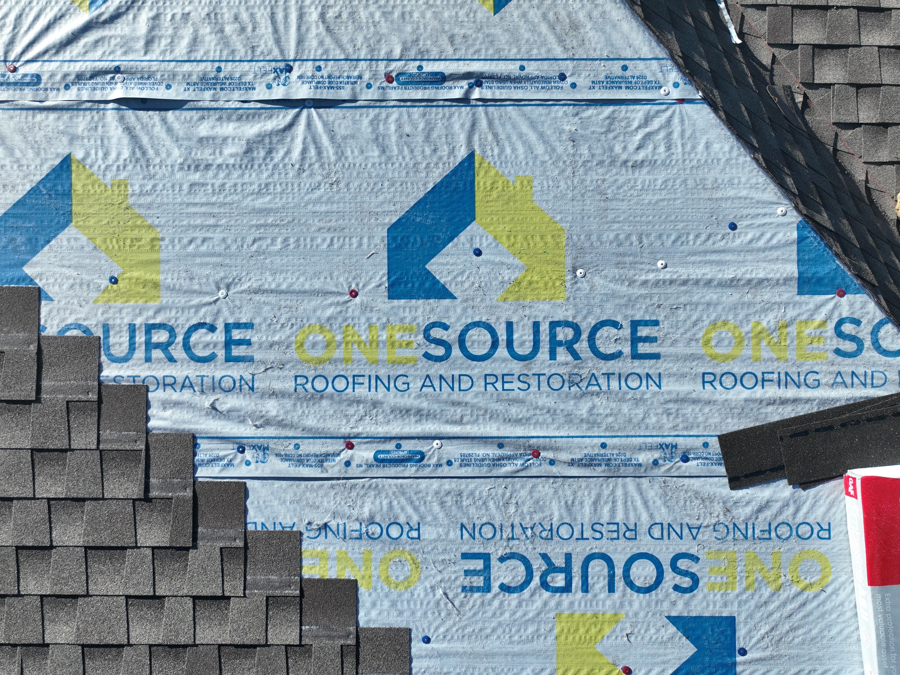 Residential Roofing Installation using GAF Timberline HDZ Weathered Wood by OneSource Roofing and Restoration