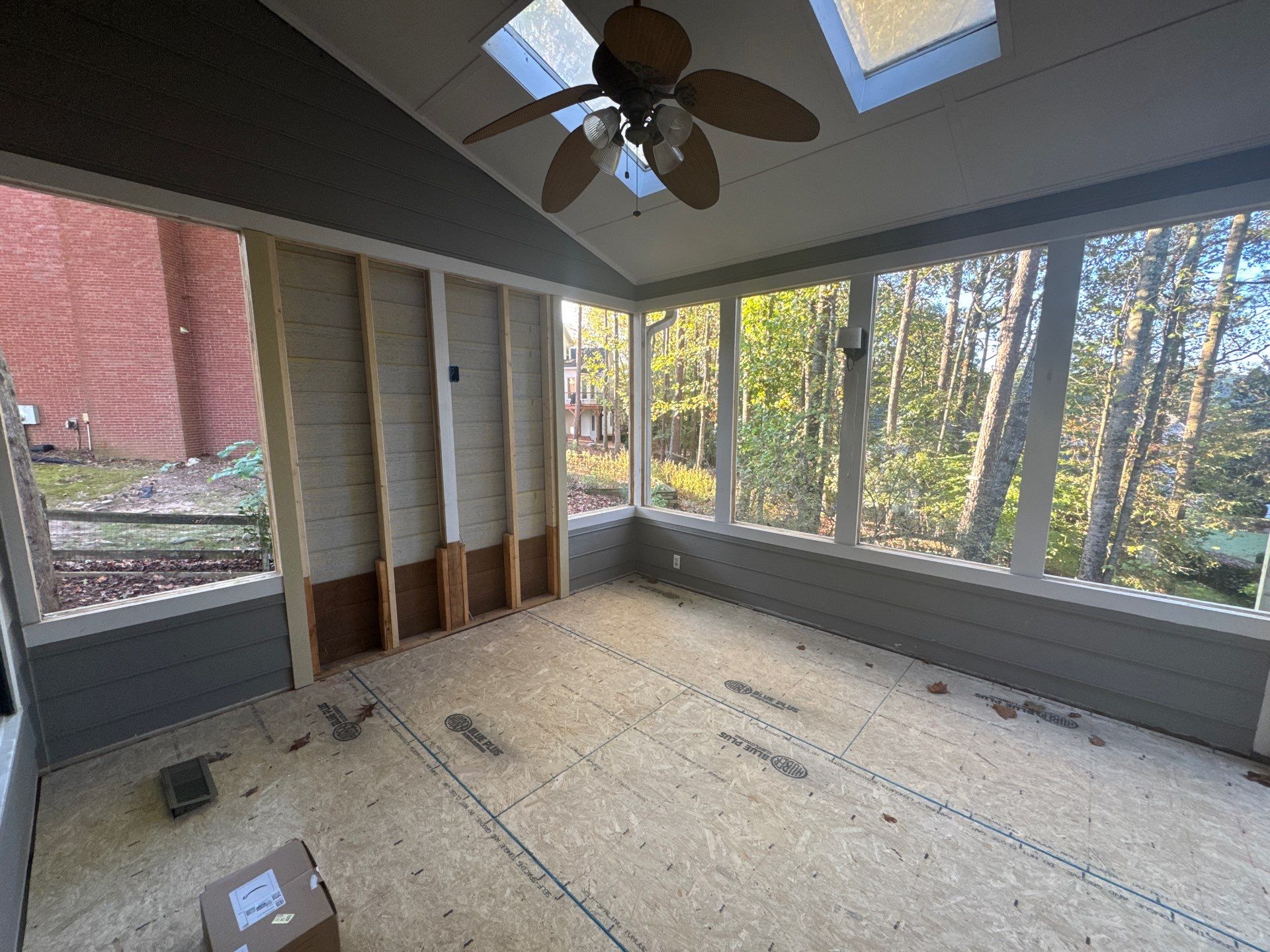Custom Multi-Level Composite Deck and Sunroom Addition in Suwanee by Swift Home Renovations 