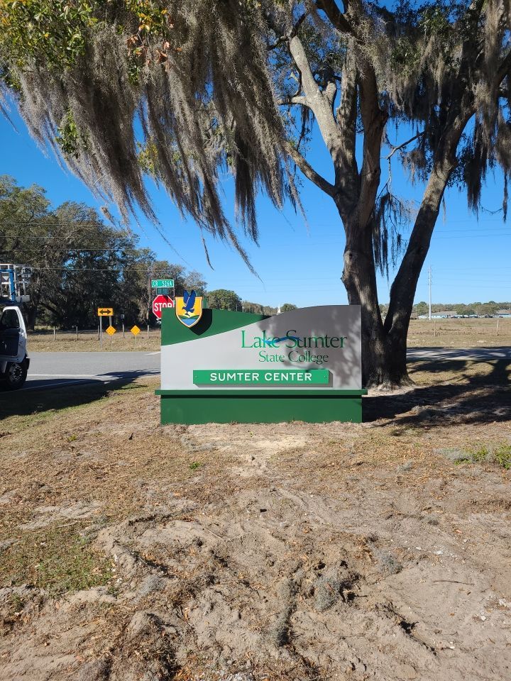 Monument Sign for Lake Sumter State College by SignCrafters