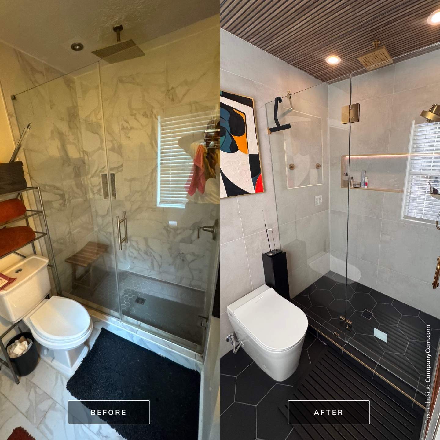 Master bathroom renovation by Prudencio