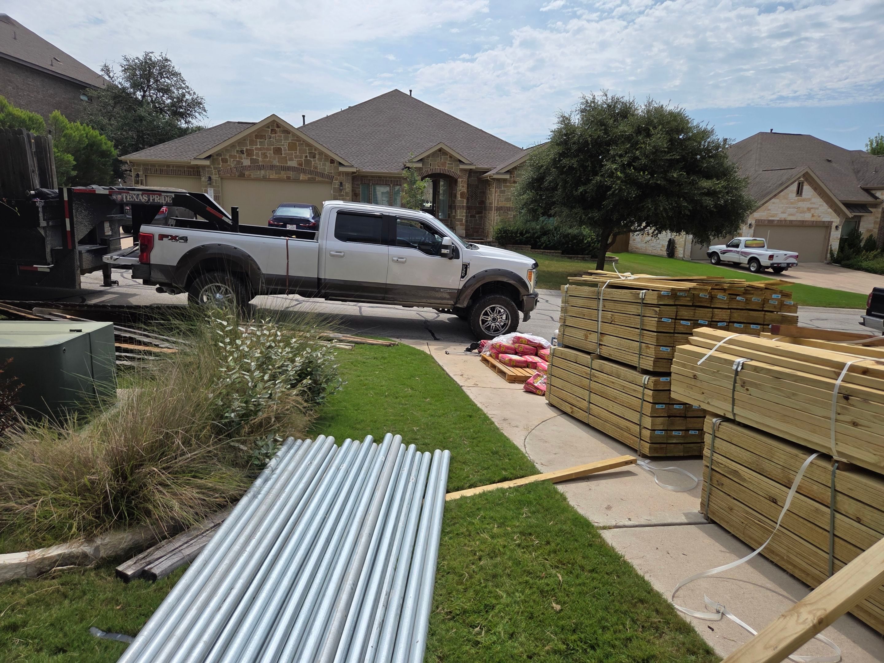 Residential Wood Fence in Austin by RoofsOnly.com