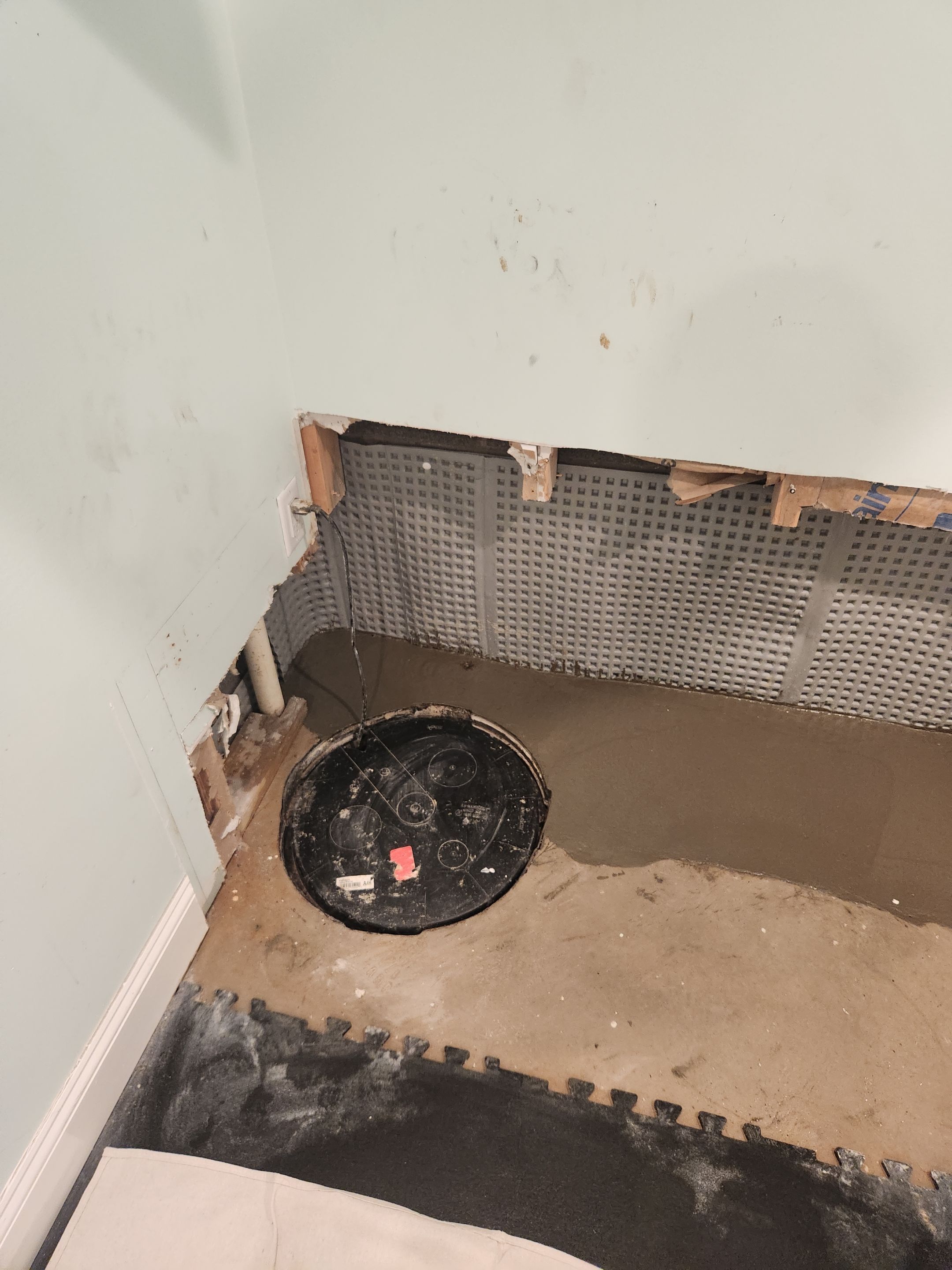 Interior French Drain Madison NJ by Pure Service Pro, LLC 