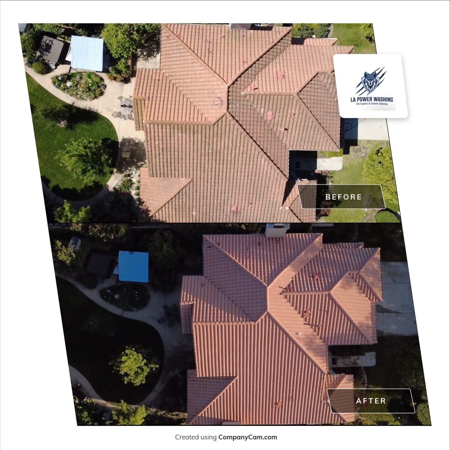 Roof Cleaning by La Power Washing Inc