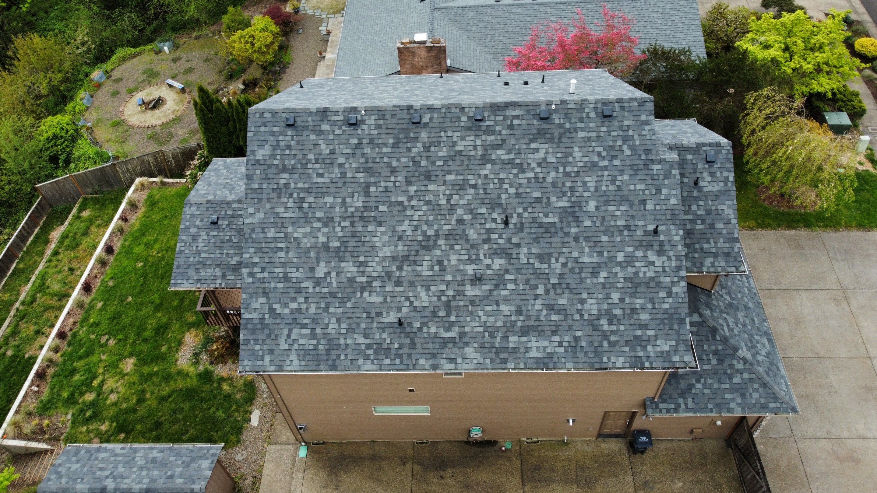 Residential Roofing Installation using Malarkey Vista AR Shingles (Color: Storm Grey) by Orezona Building & Roofing Company, Inc.