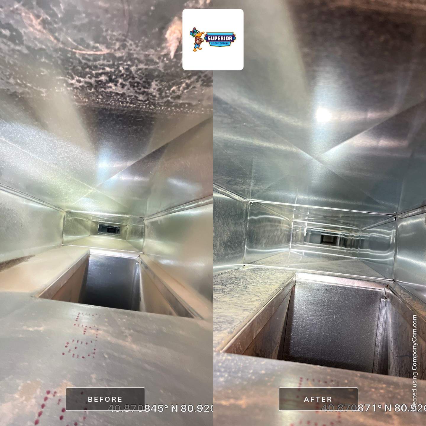 Air Duct Cleaning With a Vacuum Truck in Salem, OH by Superior Air Duct Cleaning