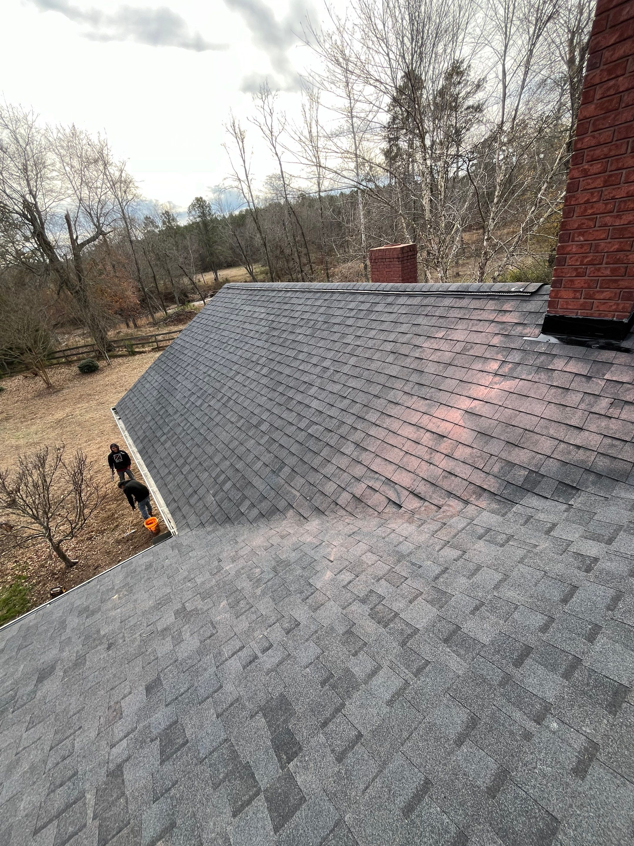 Residential Roofing Repair using CertainTeed XT25: Moire Black by Hostetler Roofing