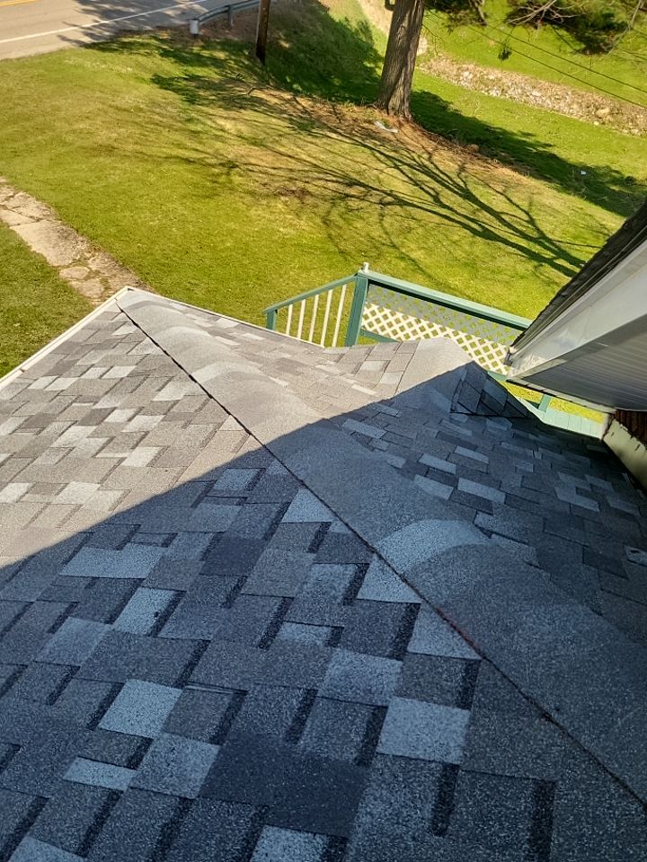 ATLAS PINNACLE COLOR: COASTAL GRANITE DRIP EDGE: BLACK by Eagle Eye Roofing