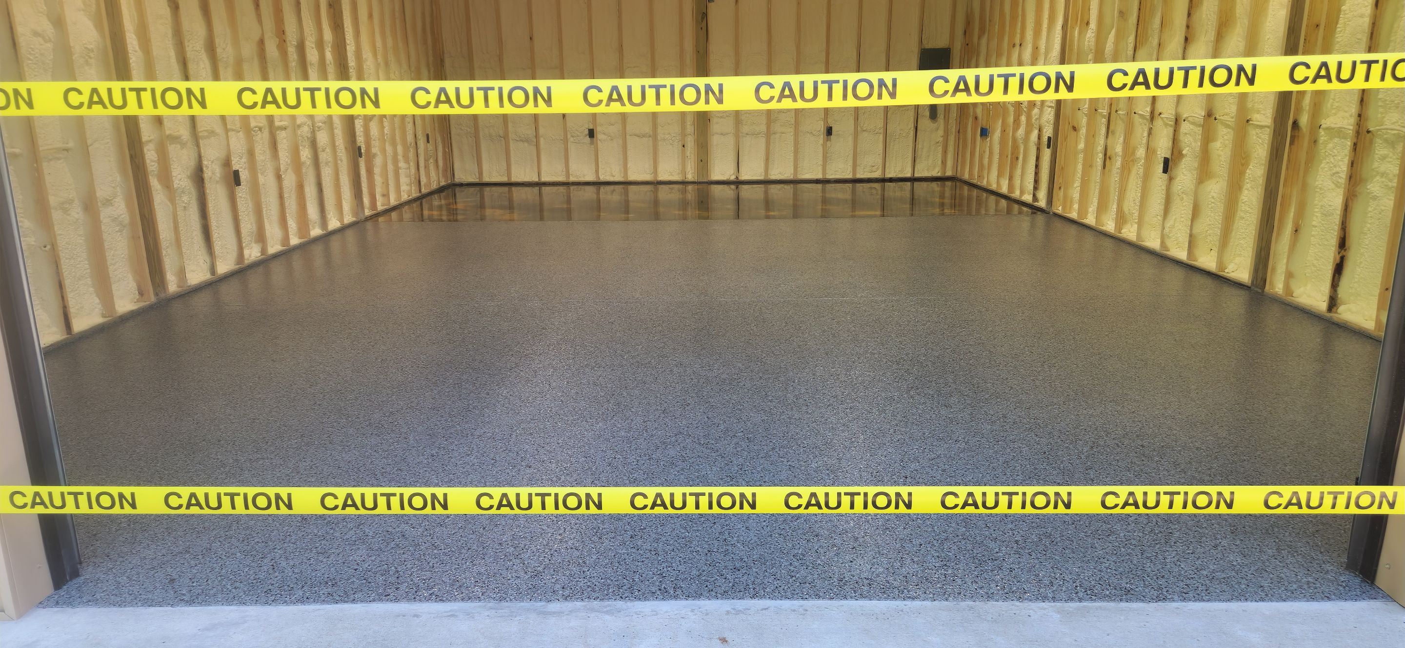 Amazing Standalone Garage + Metallic Epoxy by Elite Floor Solutions