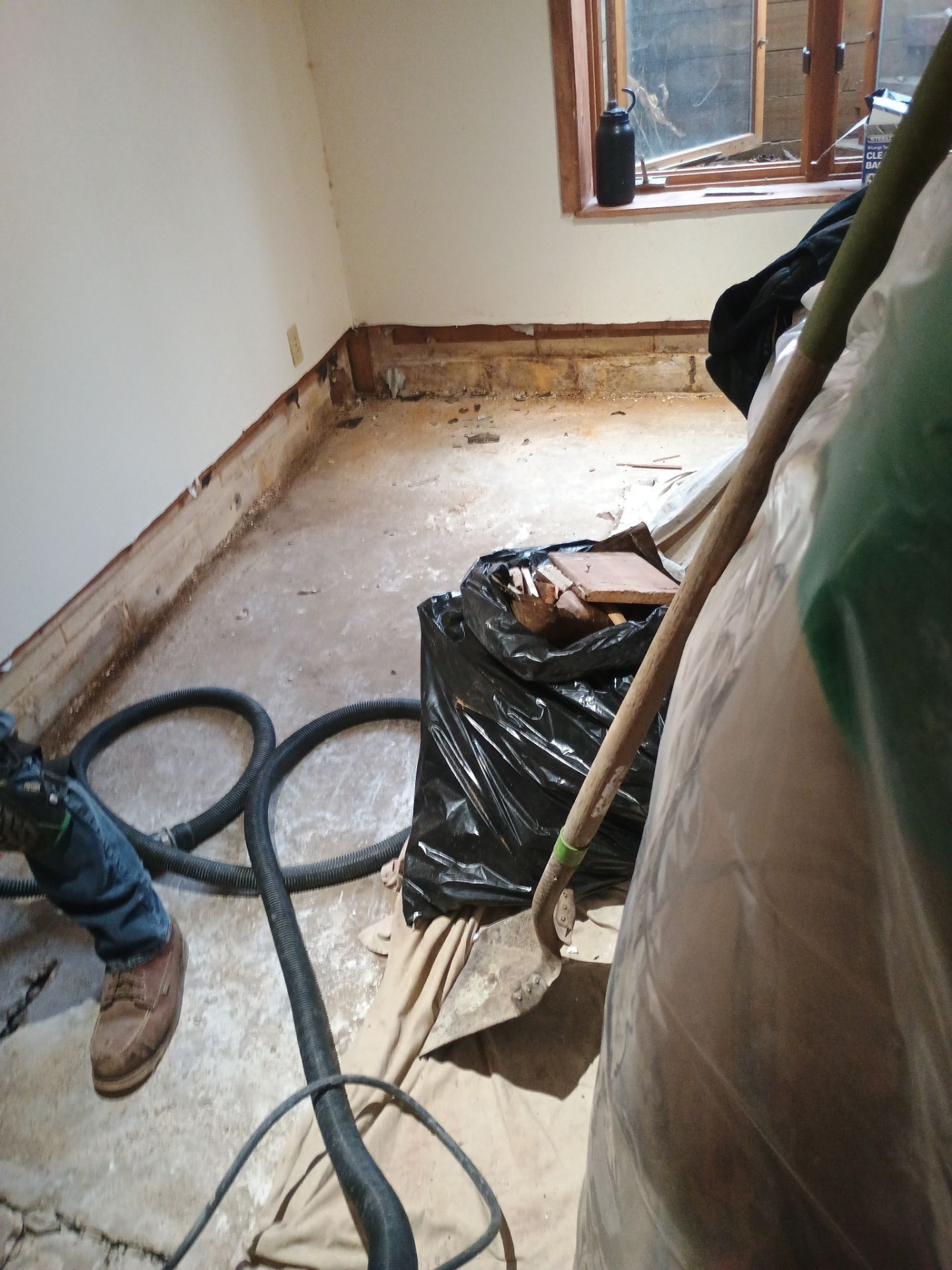 Completing the Connection for Lisa's Drain Tile System by Waterproofing Northeast