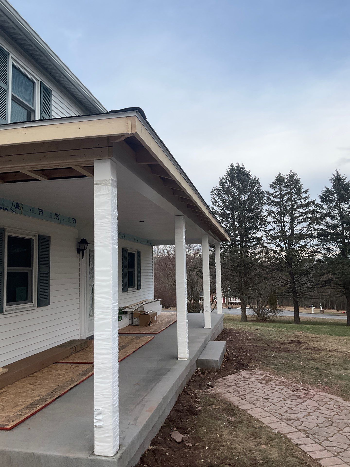 Custom Front Porch Addition in Ringtown by Esh Builders