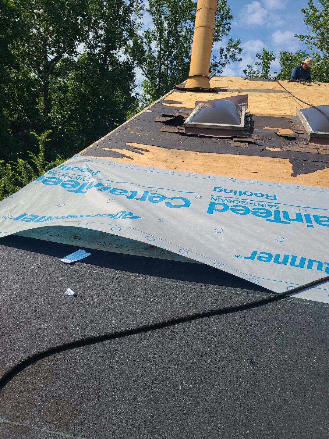 Montclair: Roof Installation with CertainTeed Landmark Designer Shingles in Burnt Sienna by RM Banning, Inc.